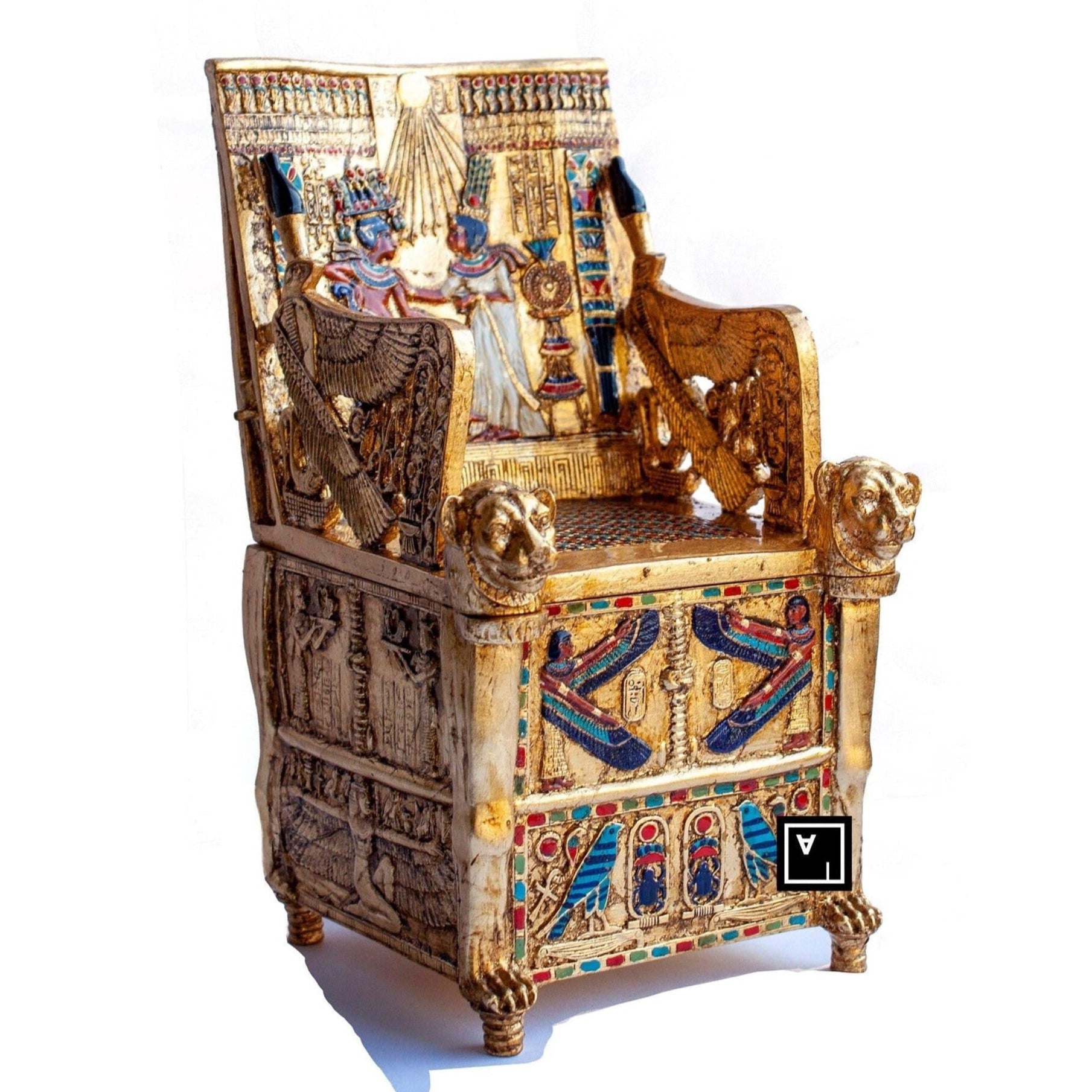 Tutankhamun's Golden Throne Jewerelly box | Curios & Collectibles