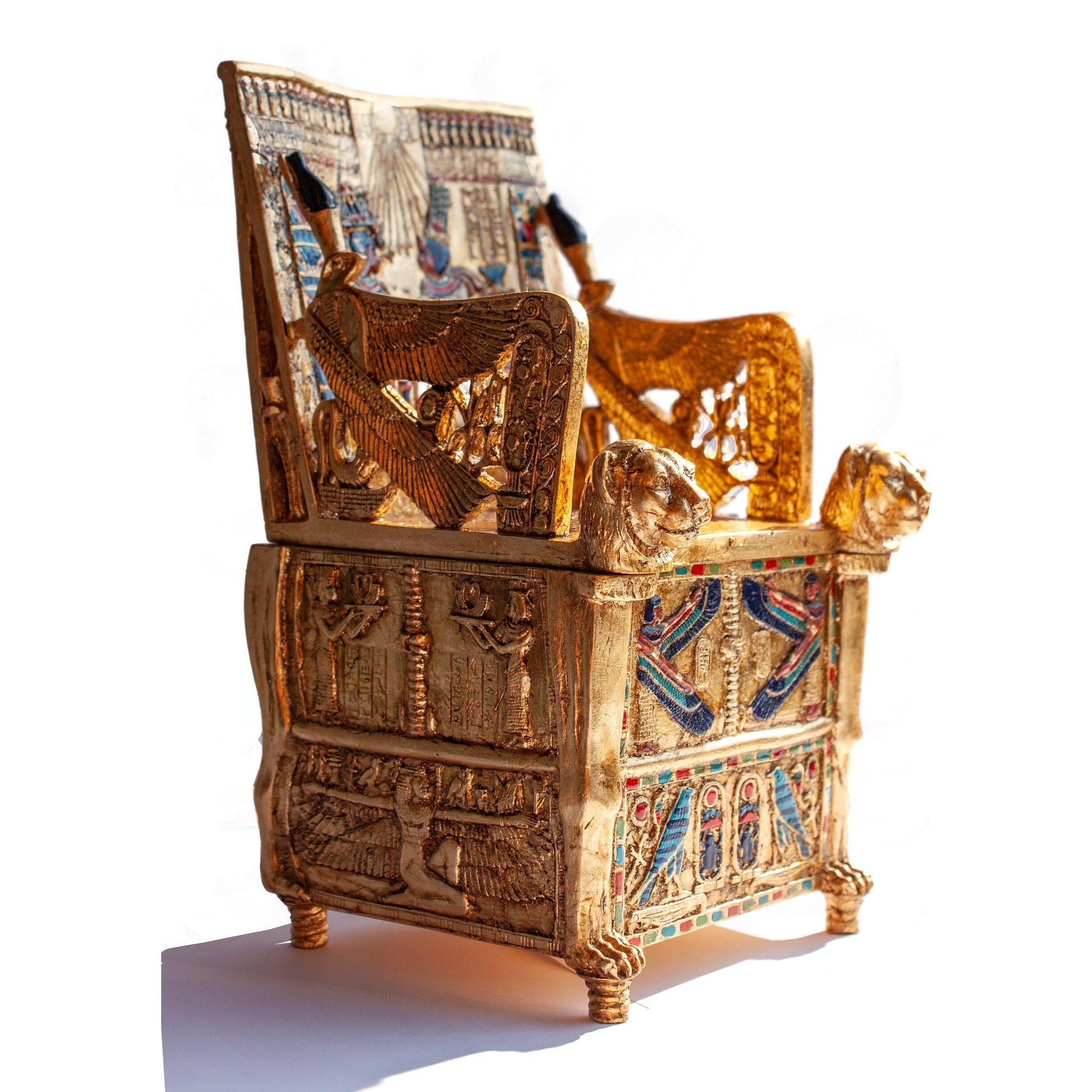 Tutankhamun's Golden Throne Jewerelly box | Curios & Collectibles
