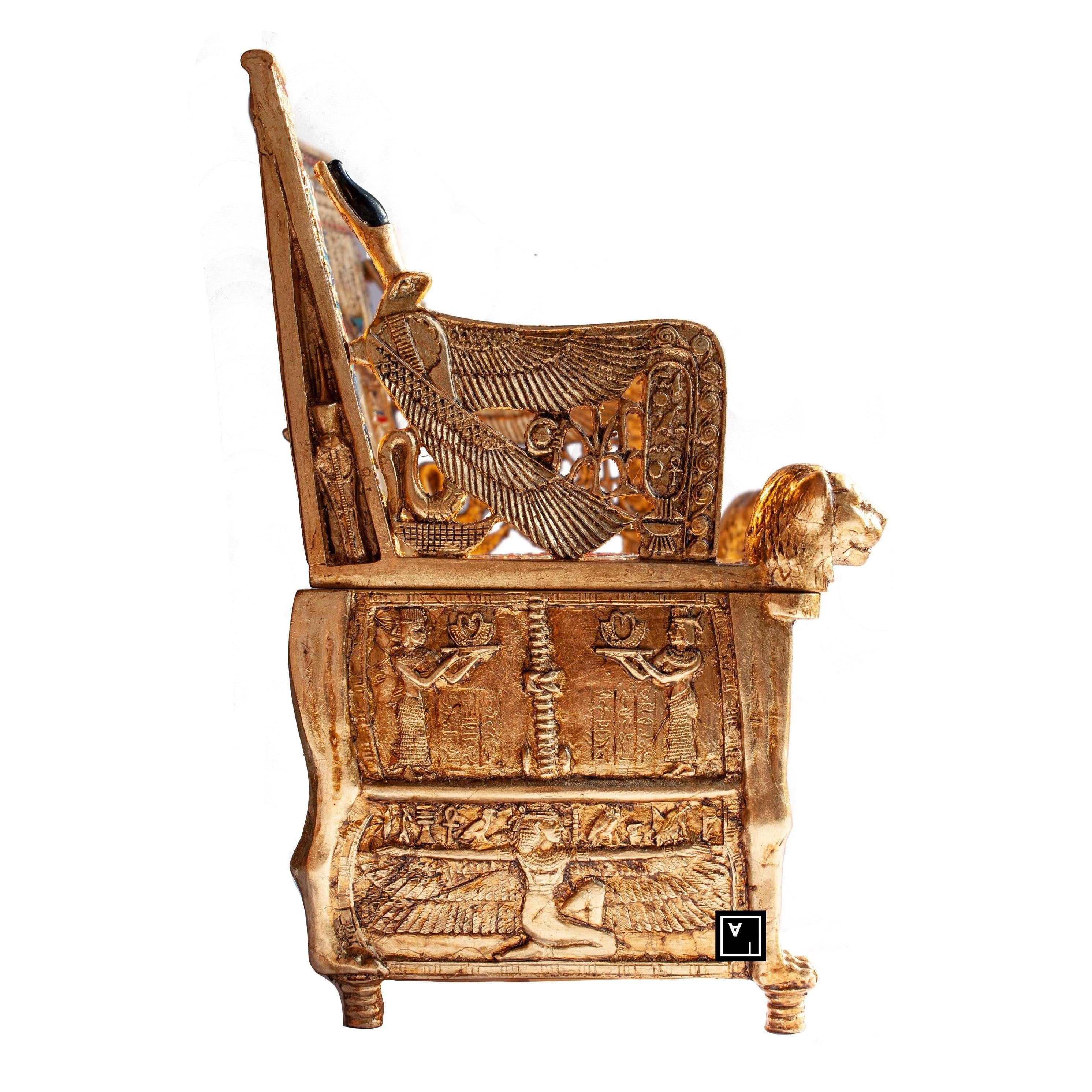 Tutankhamun's Golden Throne Jewerelly box | Curios & Collectibles