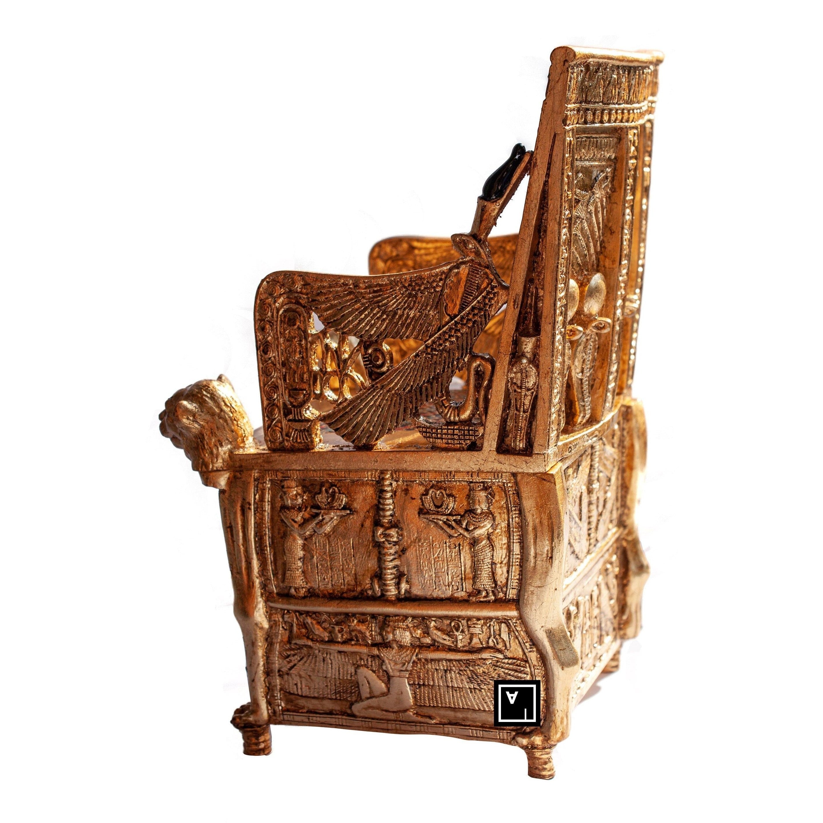 Tutankhamun's Golden Throne Jewerelly box | Curios & Collectibles