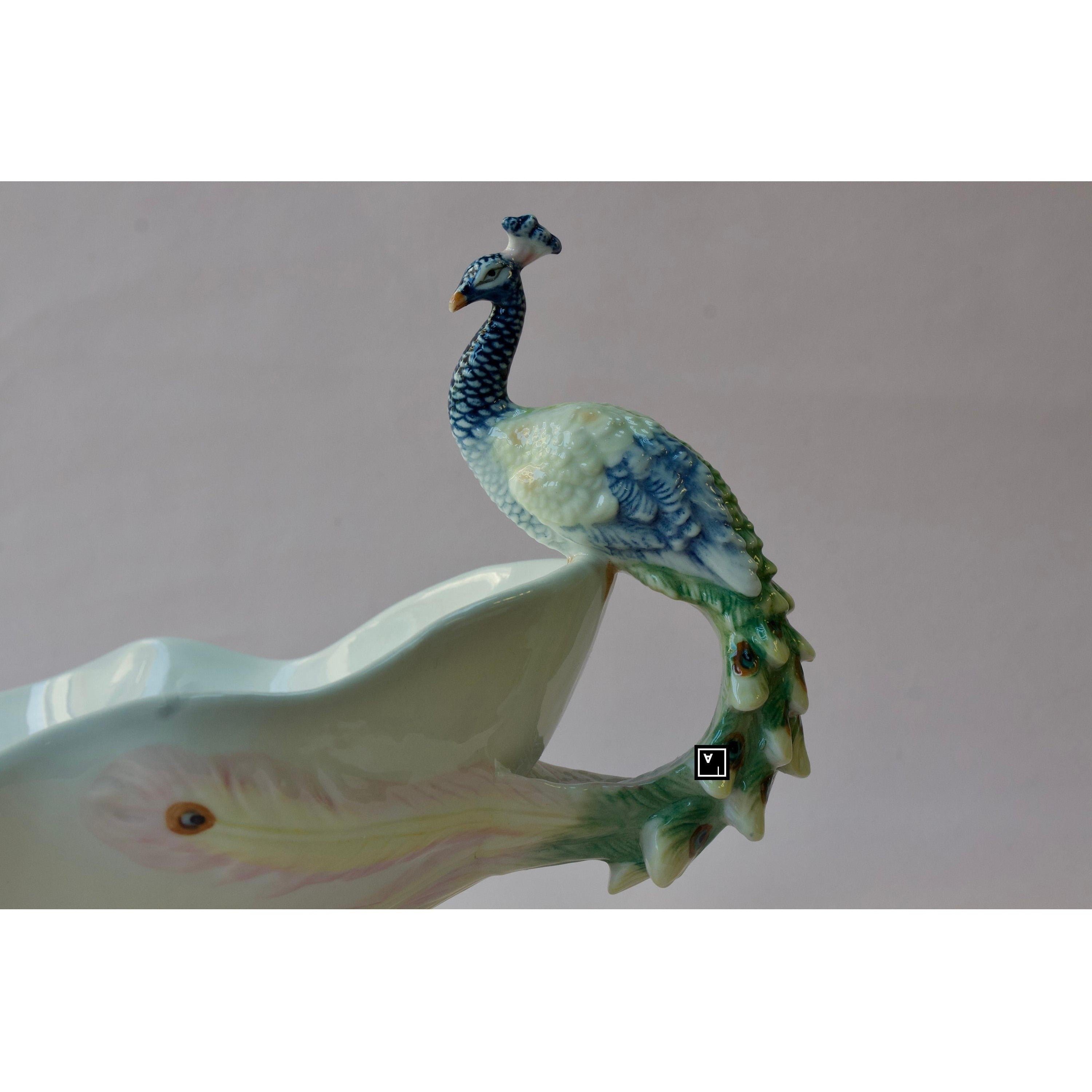 Twin Peacock Tray | Vases & Bowls | Home Decor | Handcrafted