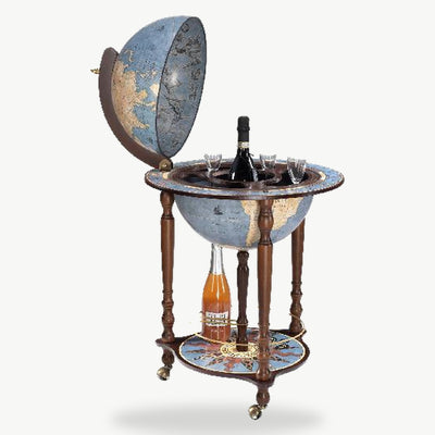 Zoffoli Floor Globe Bar – Blue Ocean Map