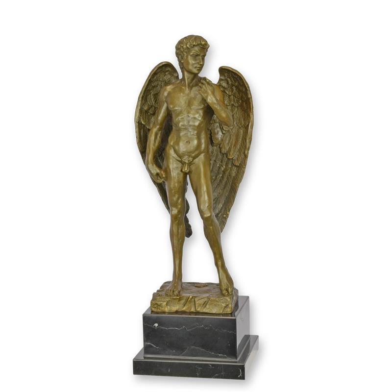 Winged David Bronze Sculpture