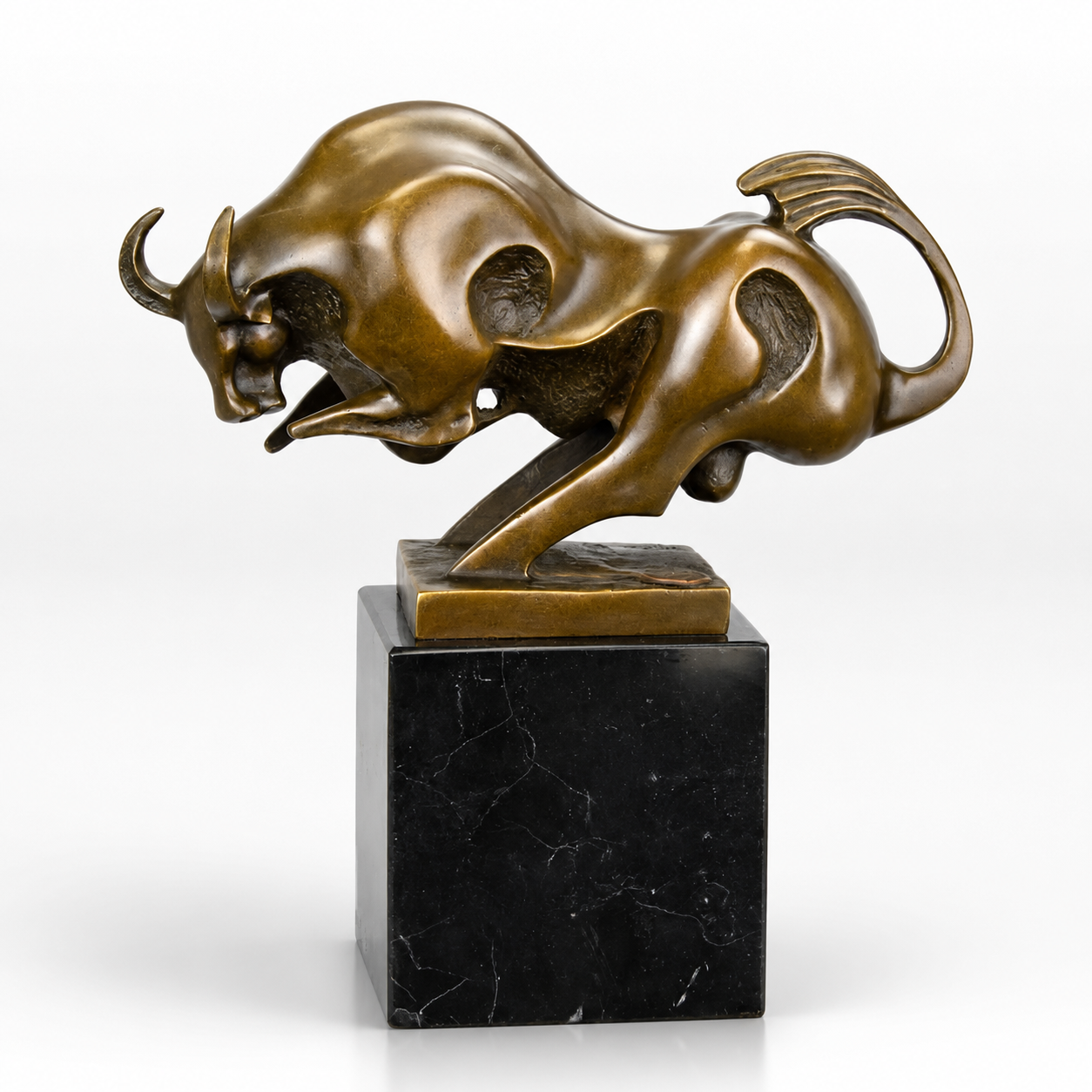 Bronze Sculpture of a Bull. Animal Decor | Animal Sculptures