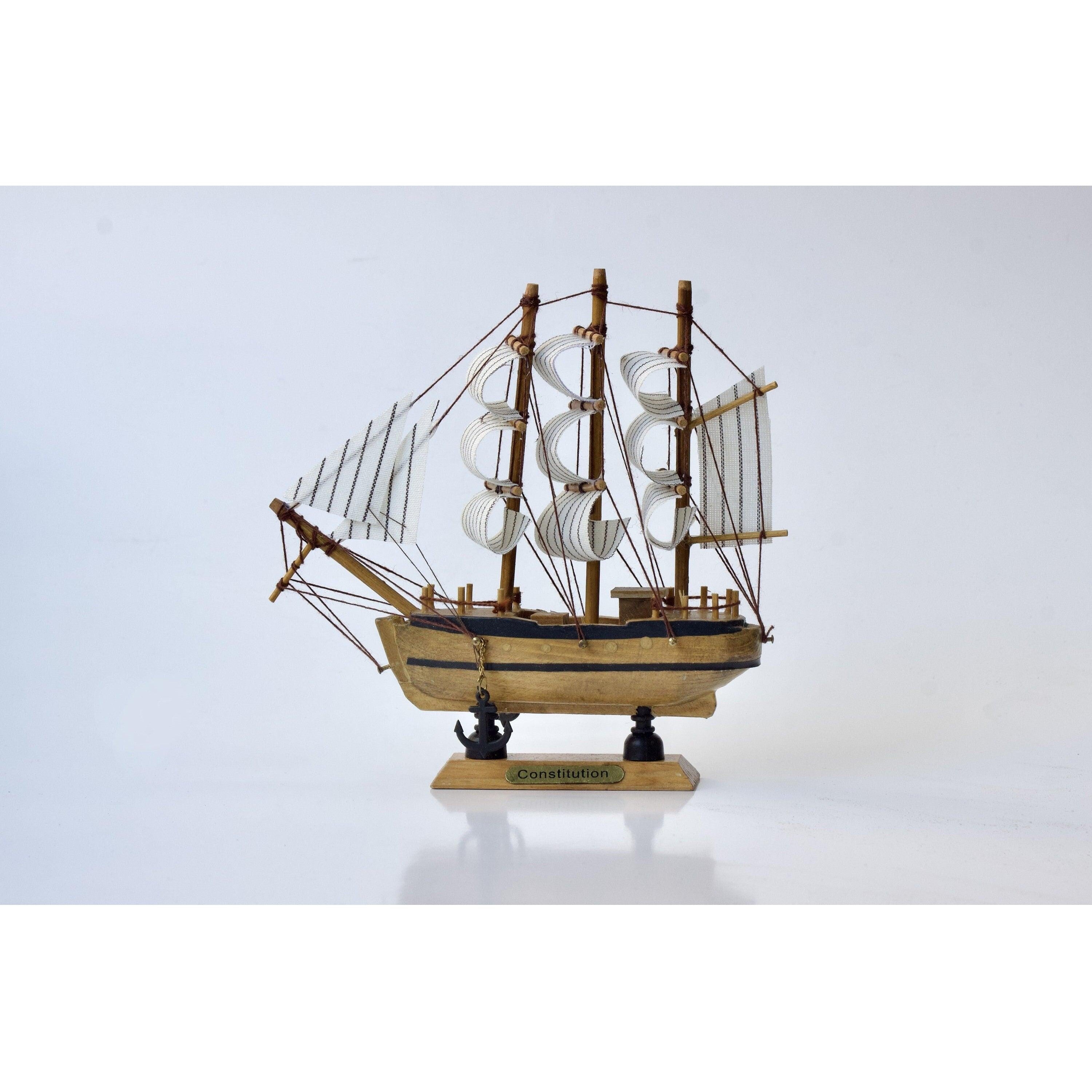 Uss Constitution wooden model ship | Tin & Model Collectibles