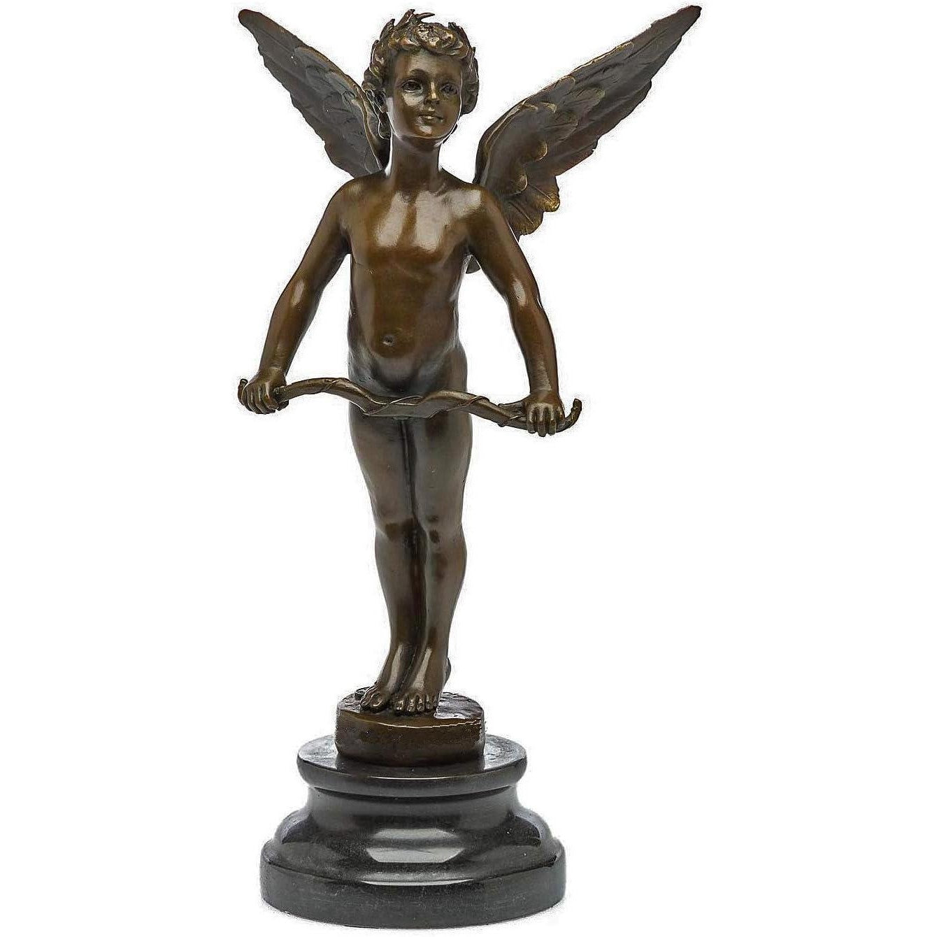 “Vici” – Winged Child Holding a Bow | Figurines & Statues
