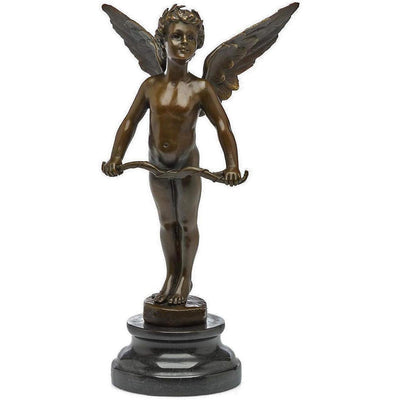 “Vici” – Winged Child Holding a Bow | Figurines & Statues