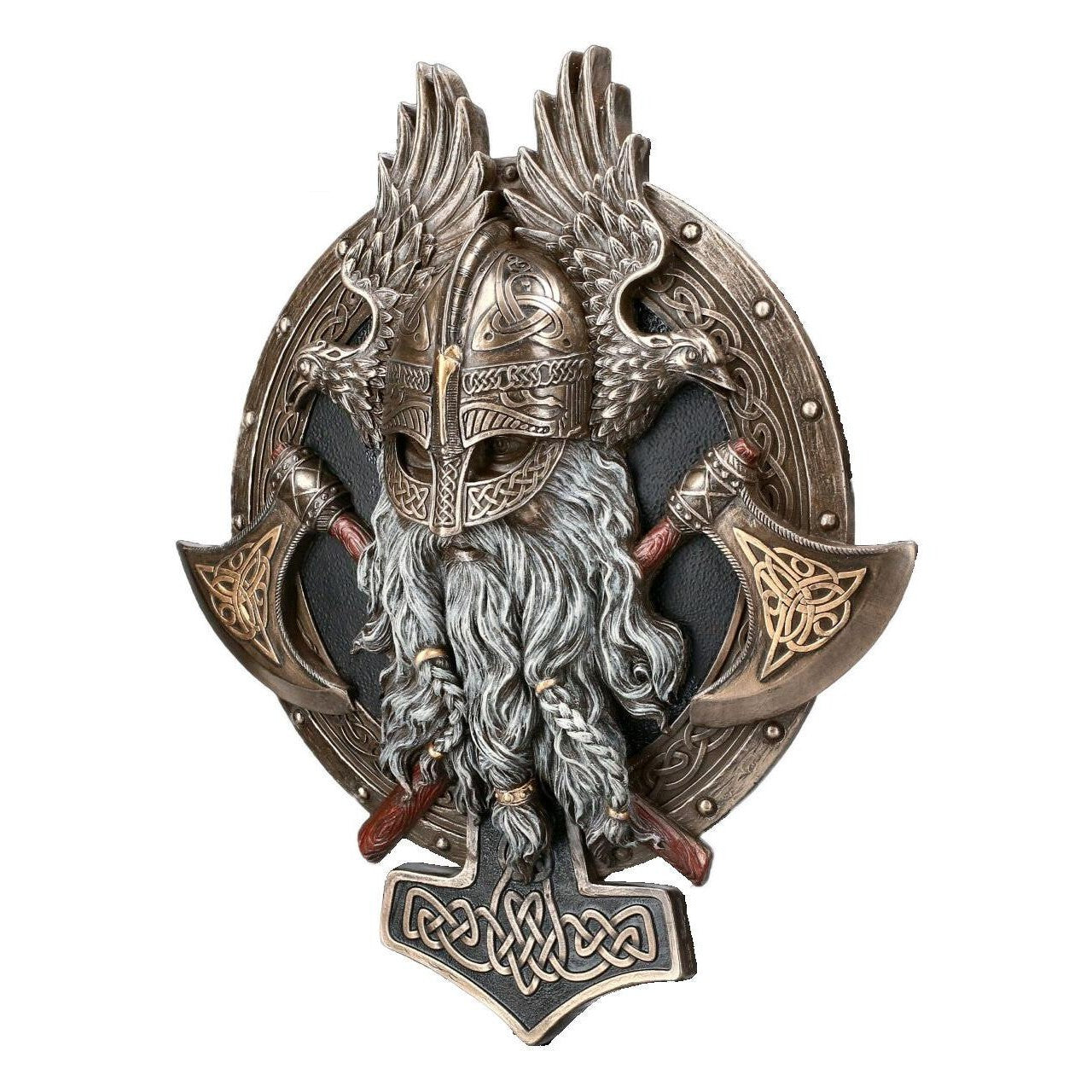 Viking Berserker Twin Axe Valhalla Wall Plaque | Wall Plaques & Signs