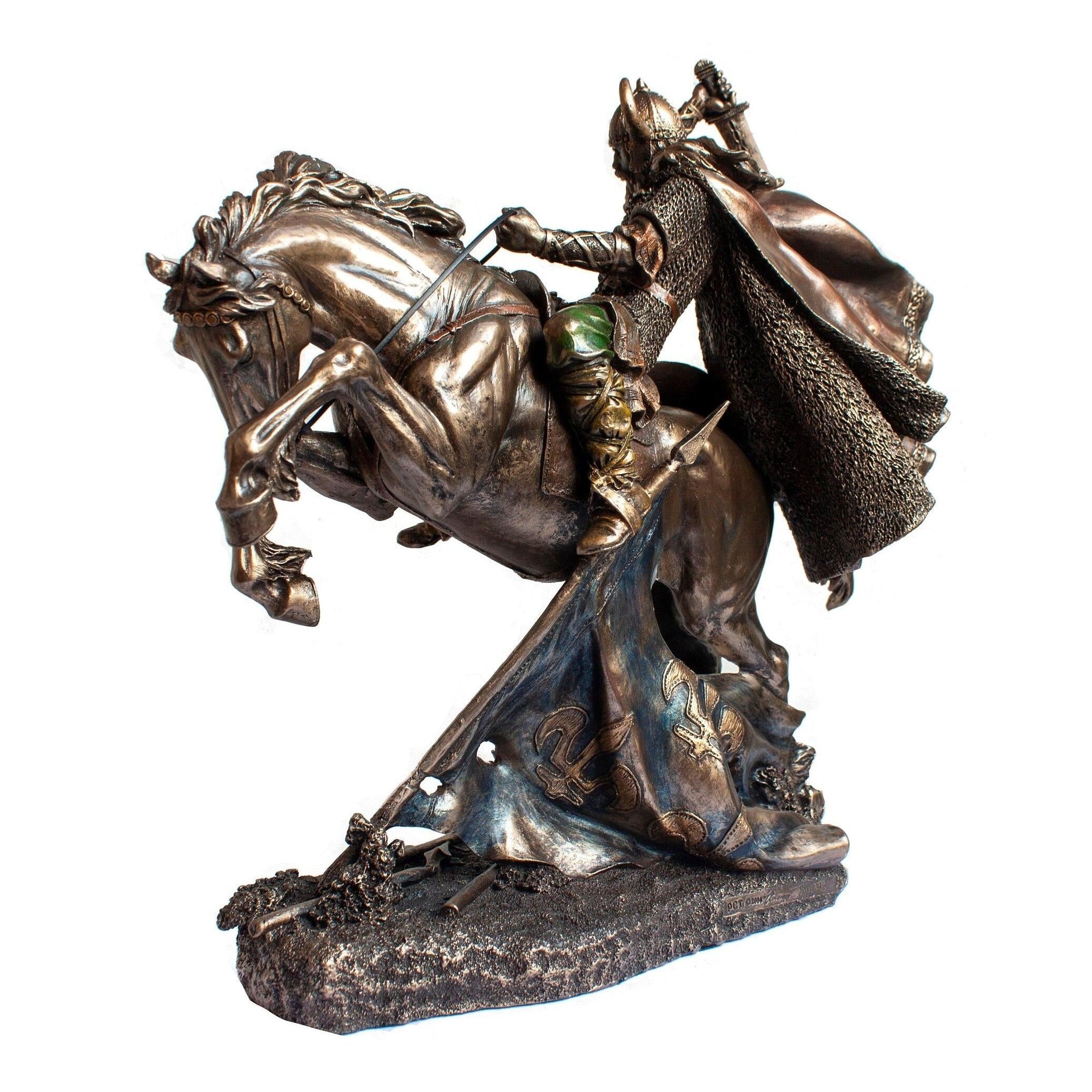 Viking on Horse | Animal Sculptures | Home Decor | Handcrafted