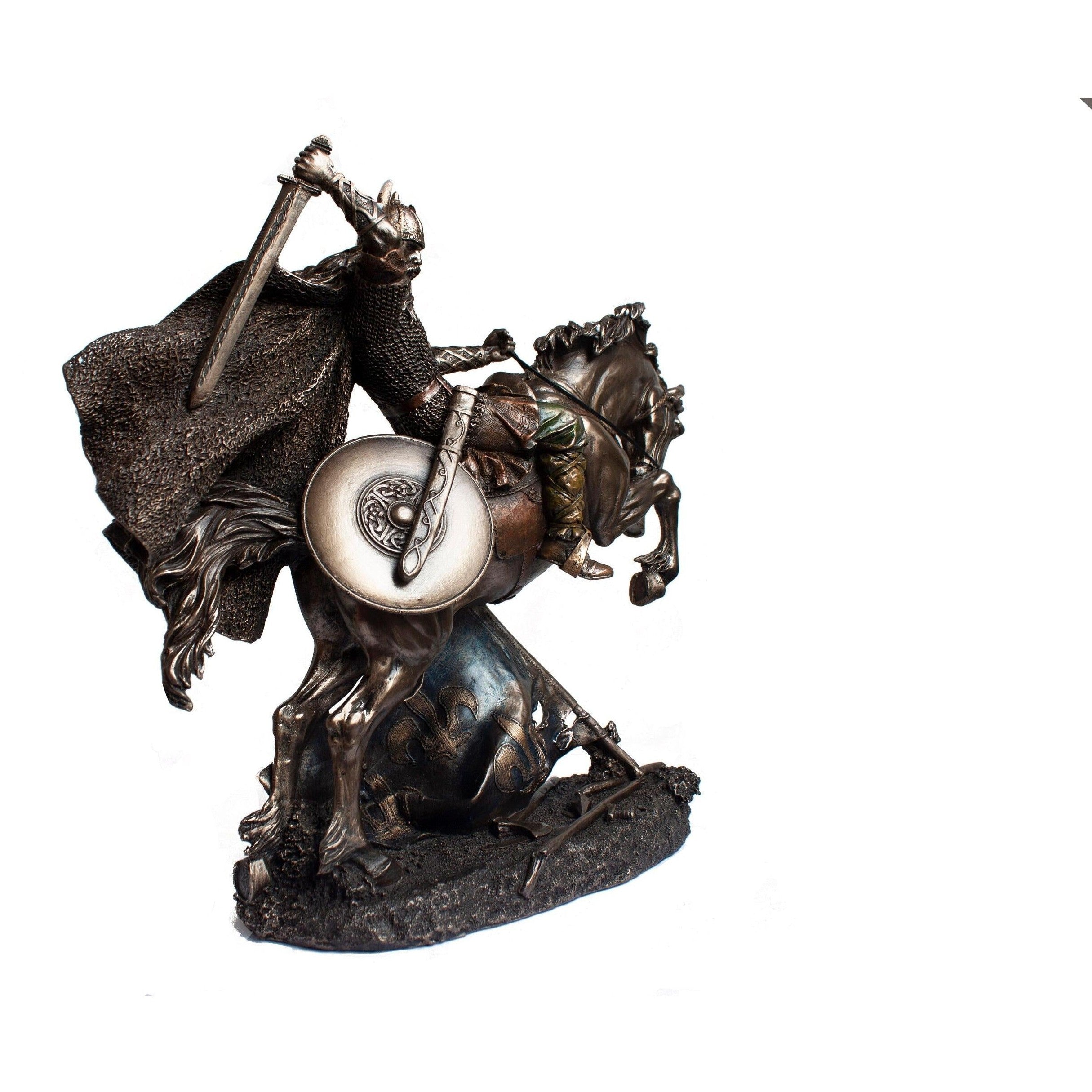 Viking on Horse | Animal Sculptures | Home Decor | Handcrafted