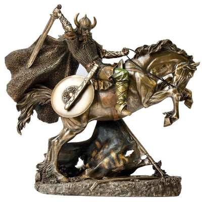 Viking on Horse | Animal Sculptures | Home Decor | Handcrafted