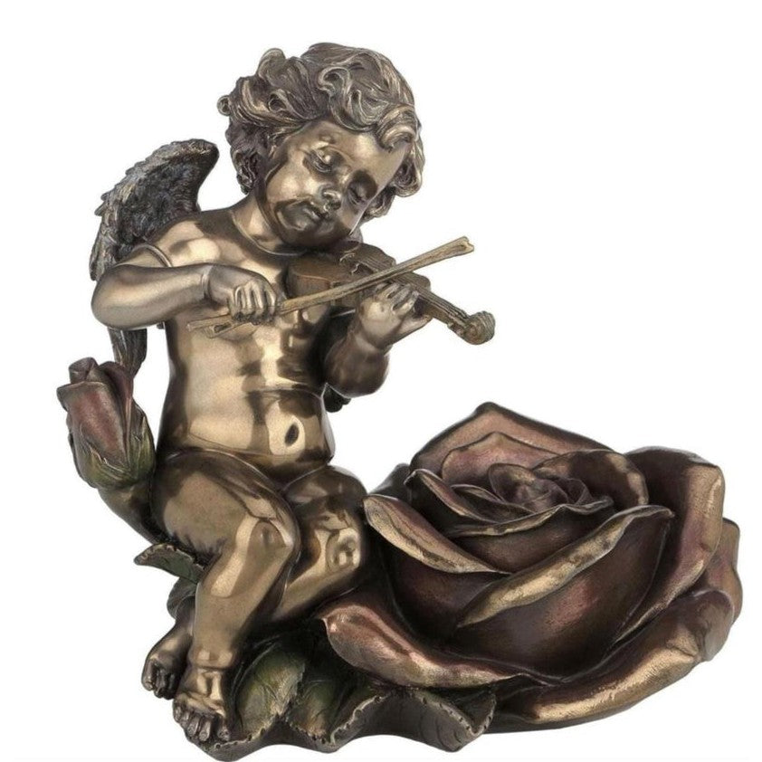 Violin-Playing Angel Candlestick | Lighting | Home Decor
