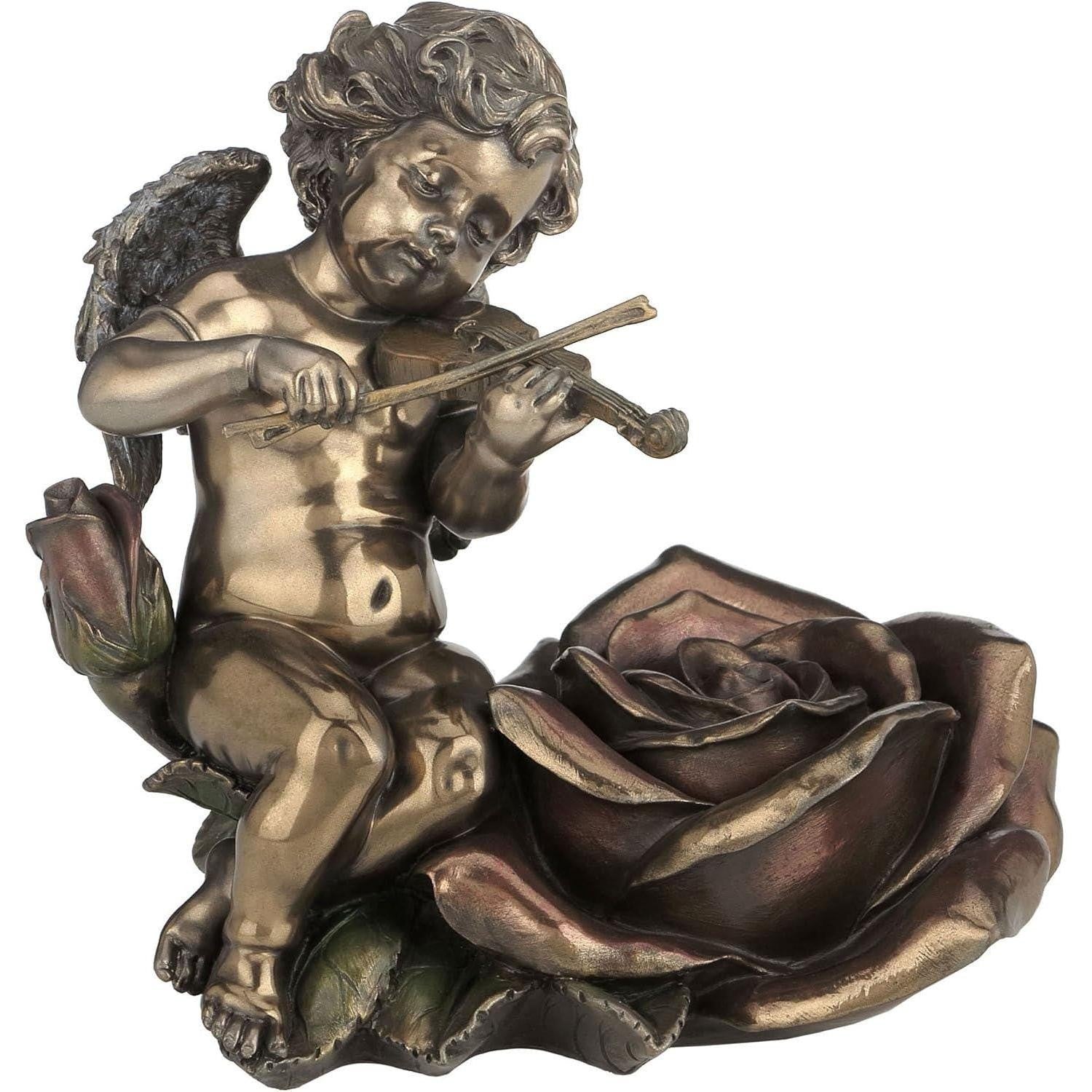 Violin-Playing Angel Candlestick | Lighting | Home Decor