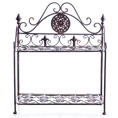 Metal shelf small | Handcrafted Garden Decor | Unique Home Accent
