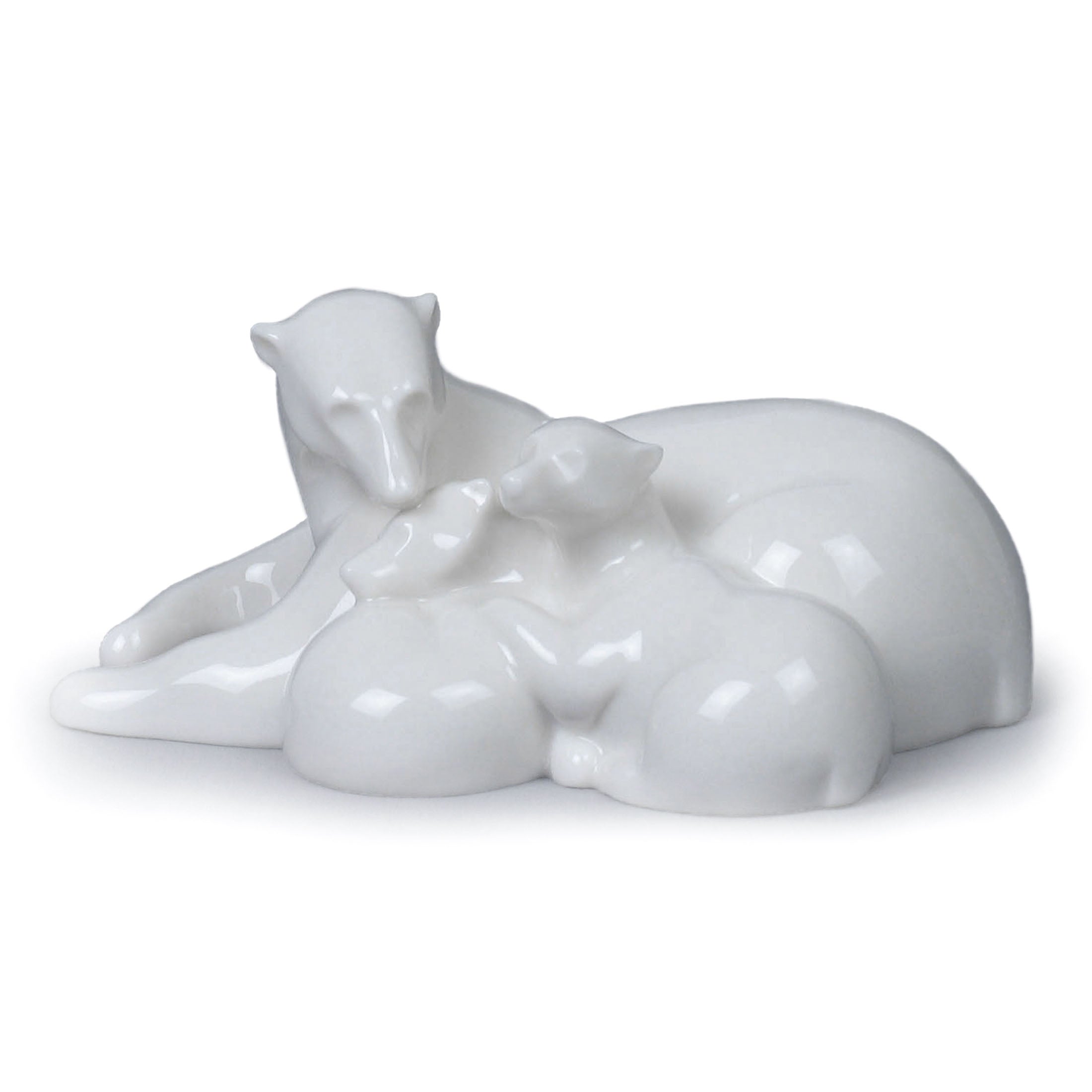 Polar Bear Mother And Cubs