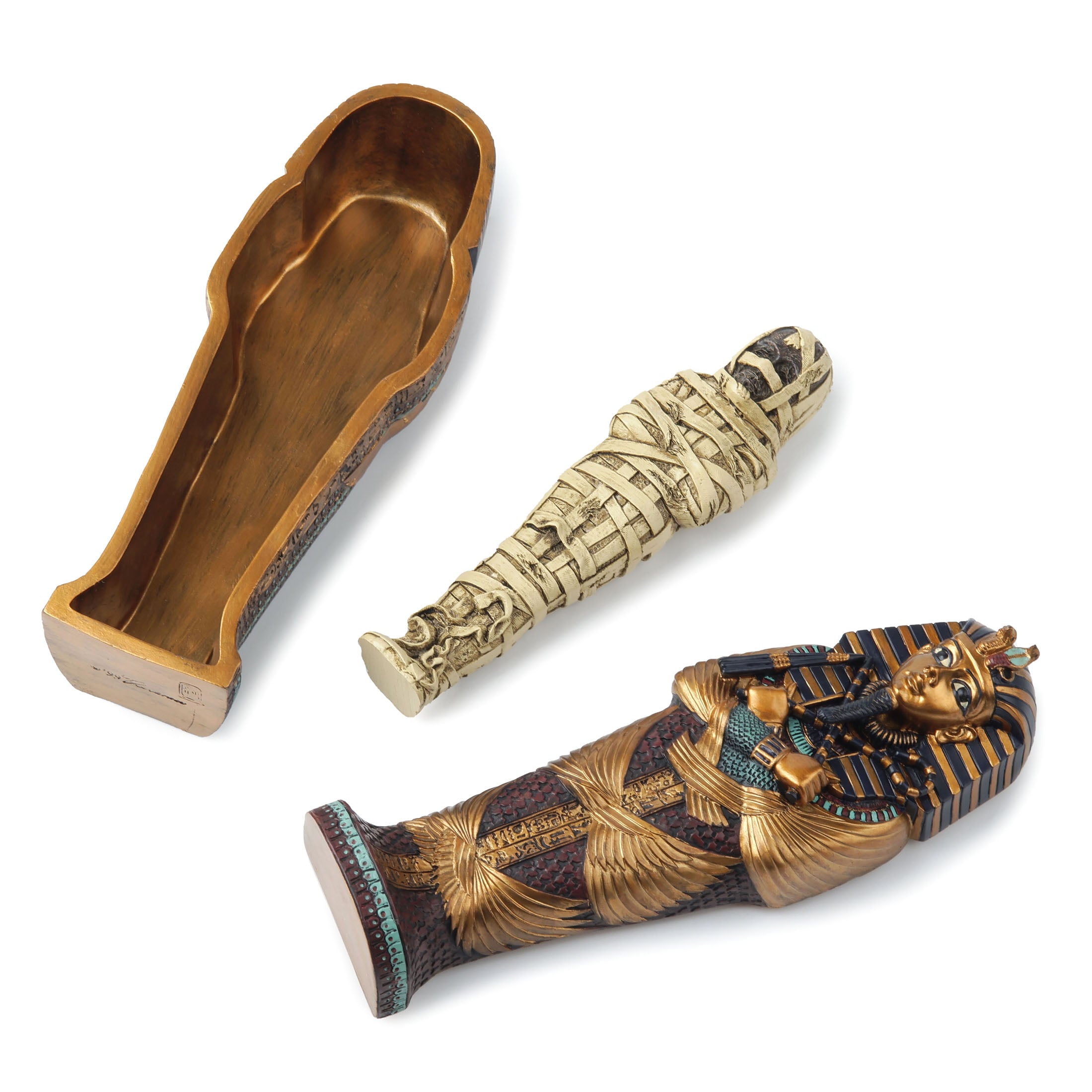 King Tut Sarcophagus With Mummy