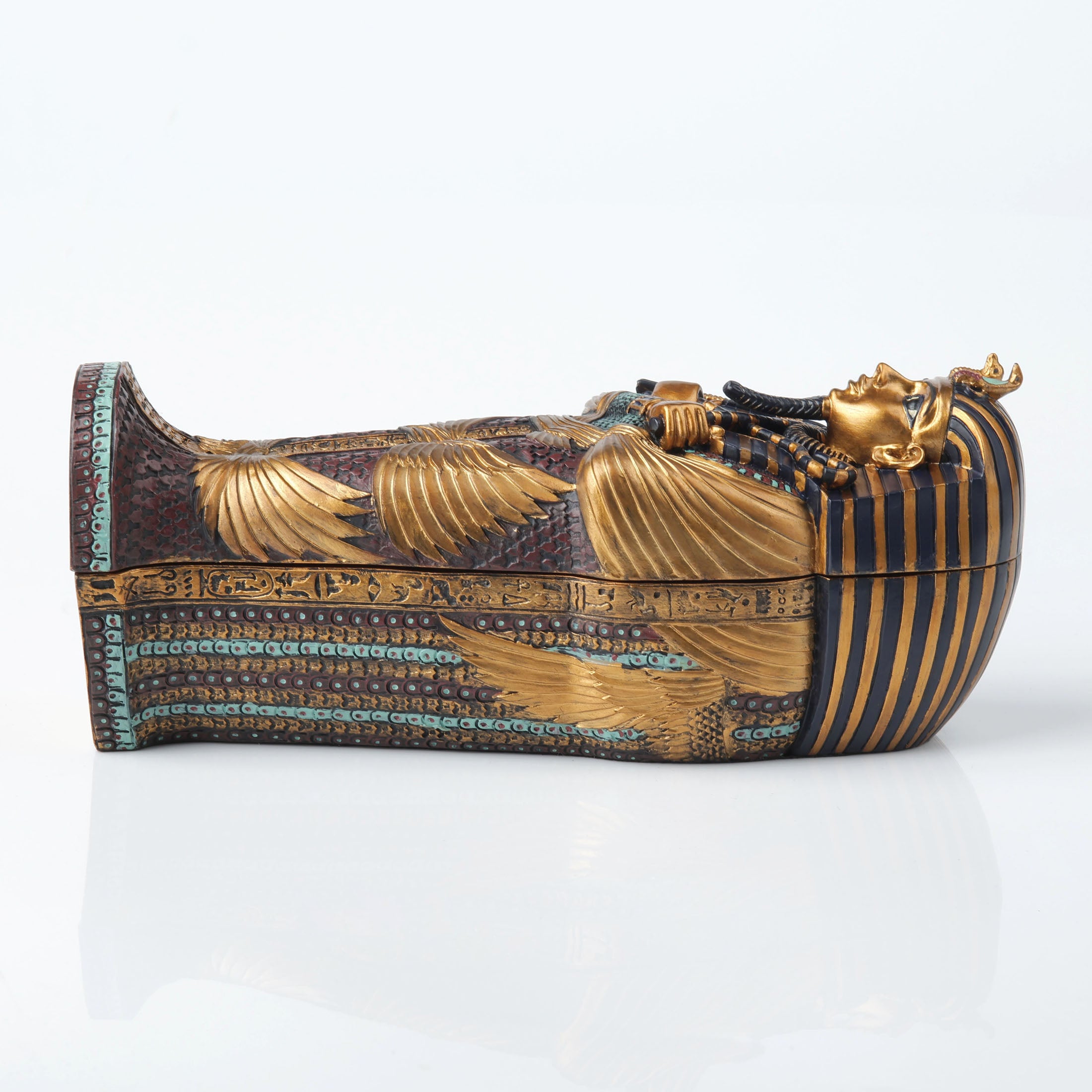 King Tut Sarcophagus With Mummy