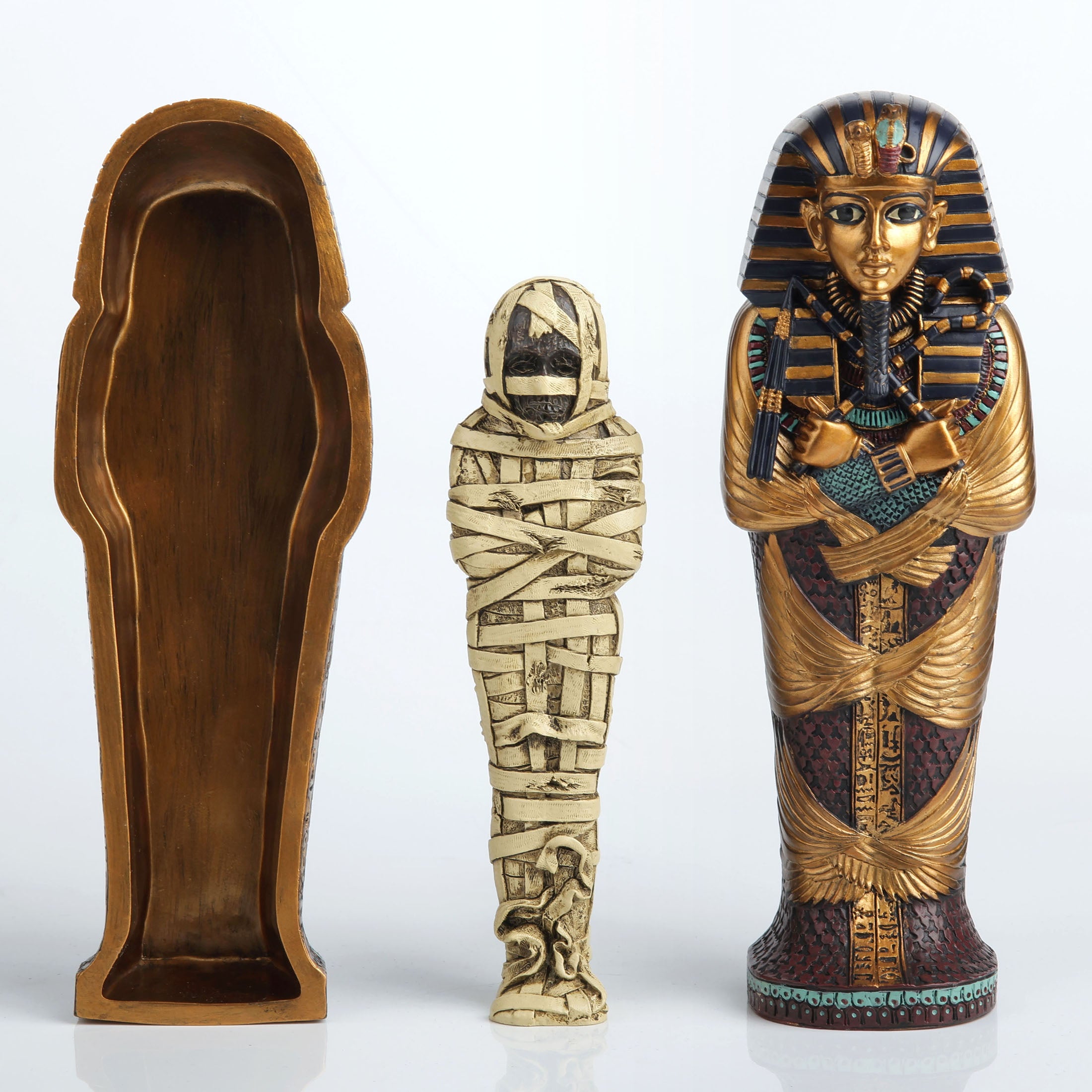 King Tut Sarcophagus With Mummy