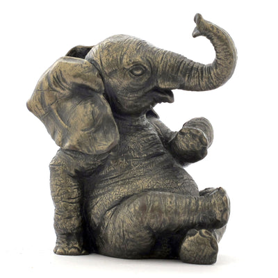 Baby Elephant Sitting Crossing Two Legs (Mbz)