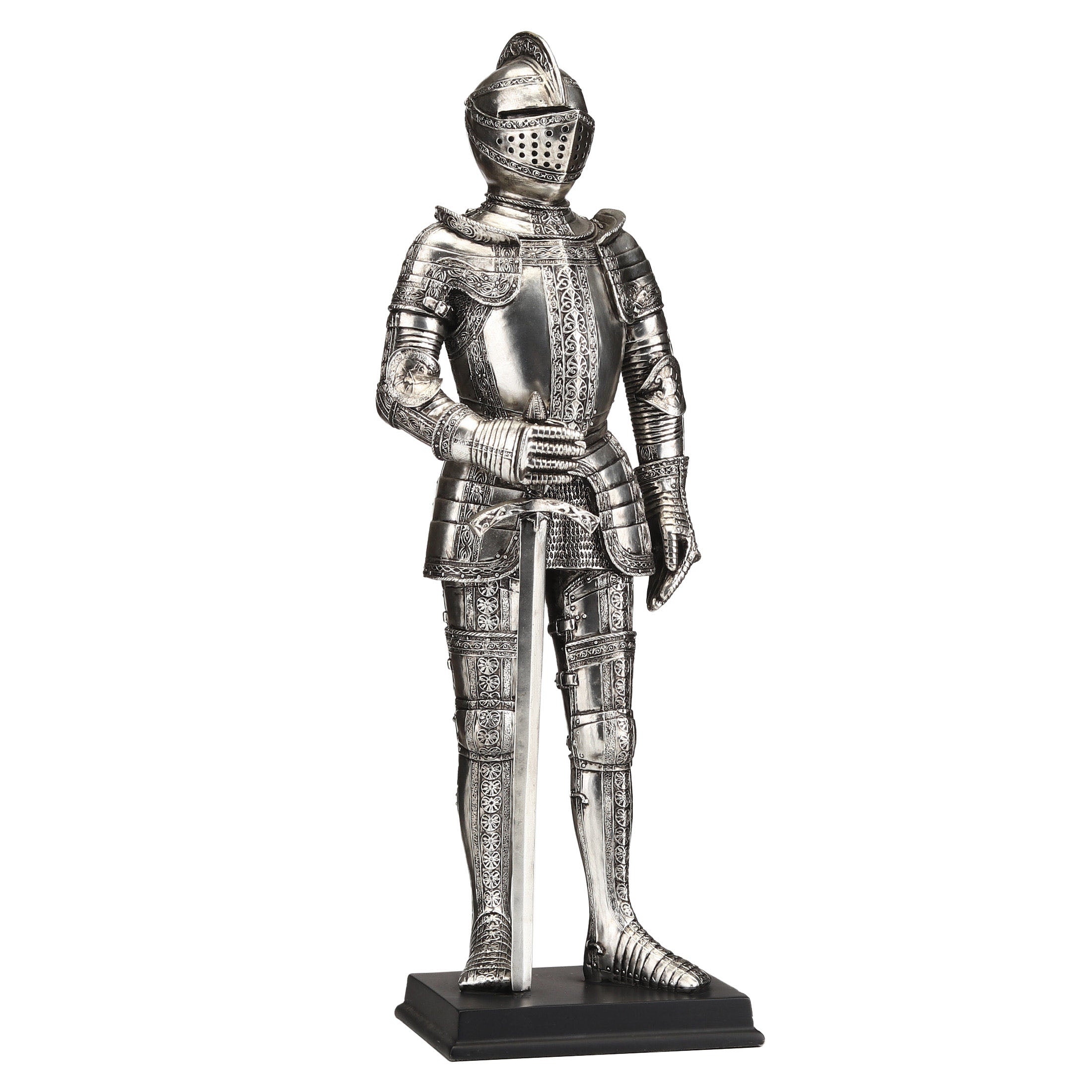 Medieval Armor Sword In Right Hand (Silver)