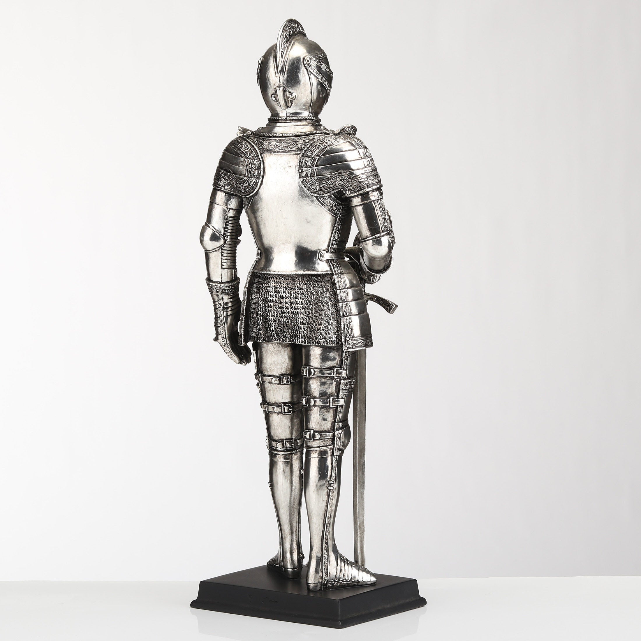 Medieval Armor Sword In Right Hand (Silver)