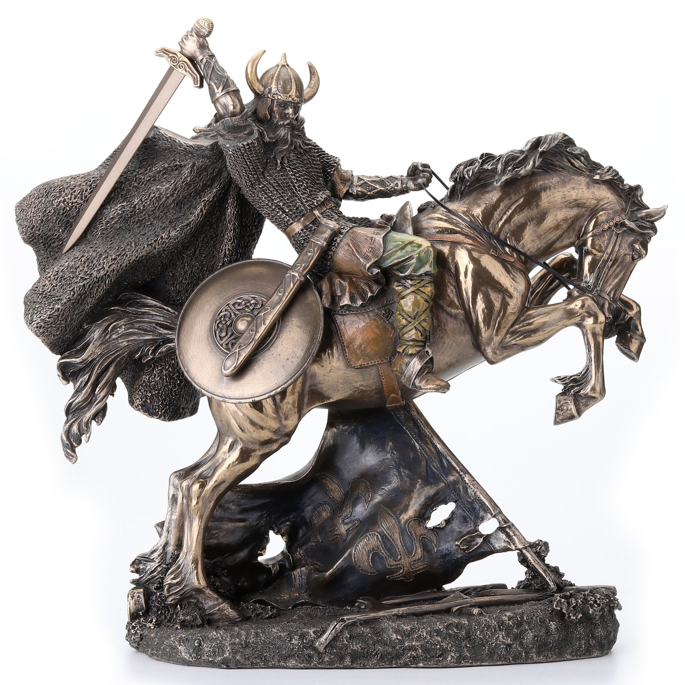Viking On Rearing Horse