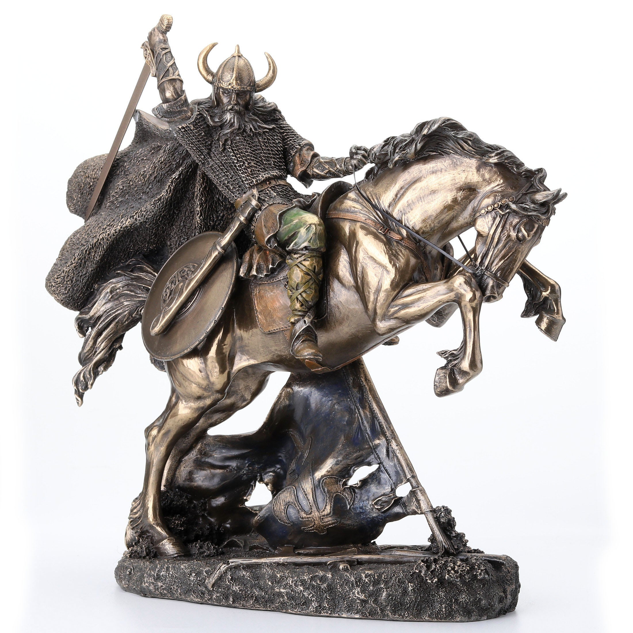 Viking On Rearing Horse
