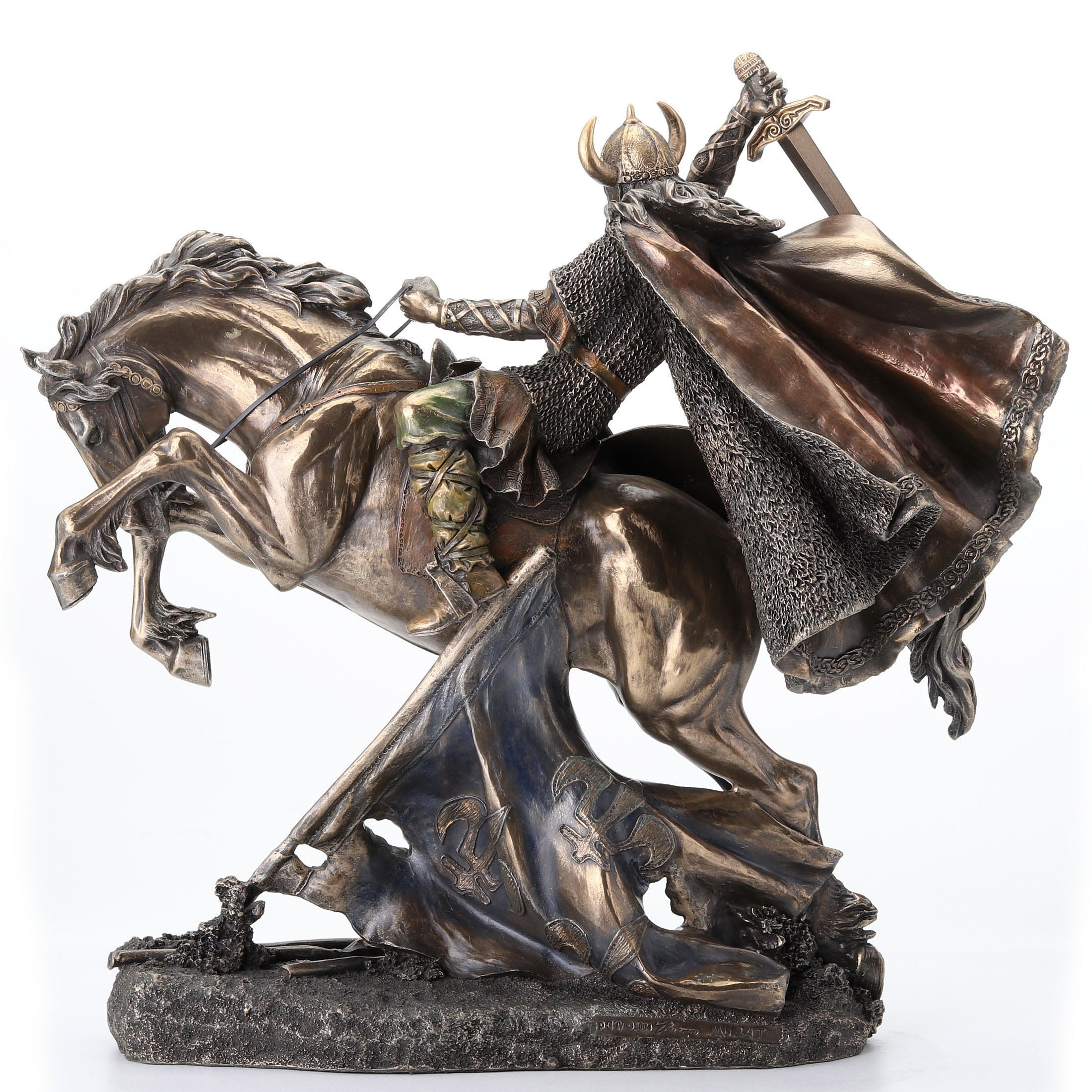 Viking On Rearing Horse