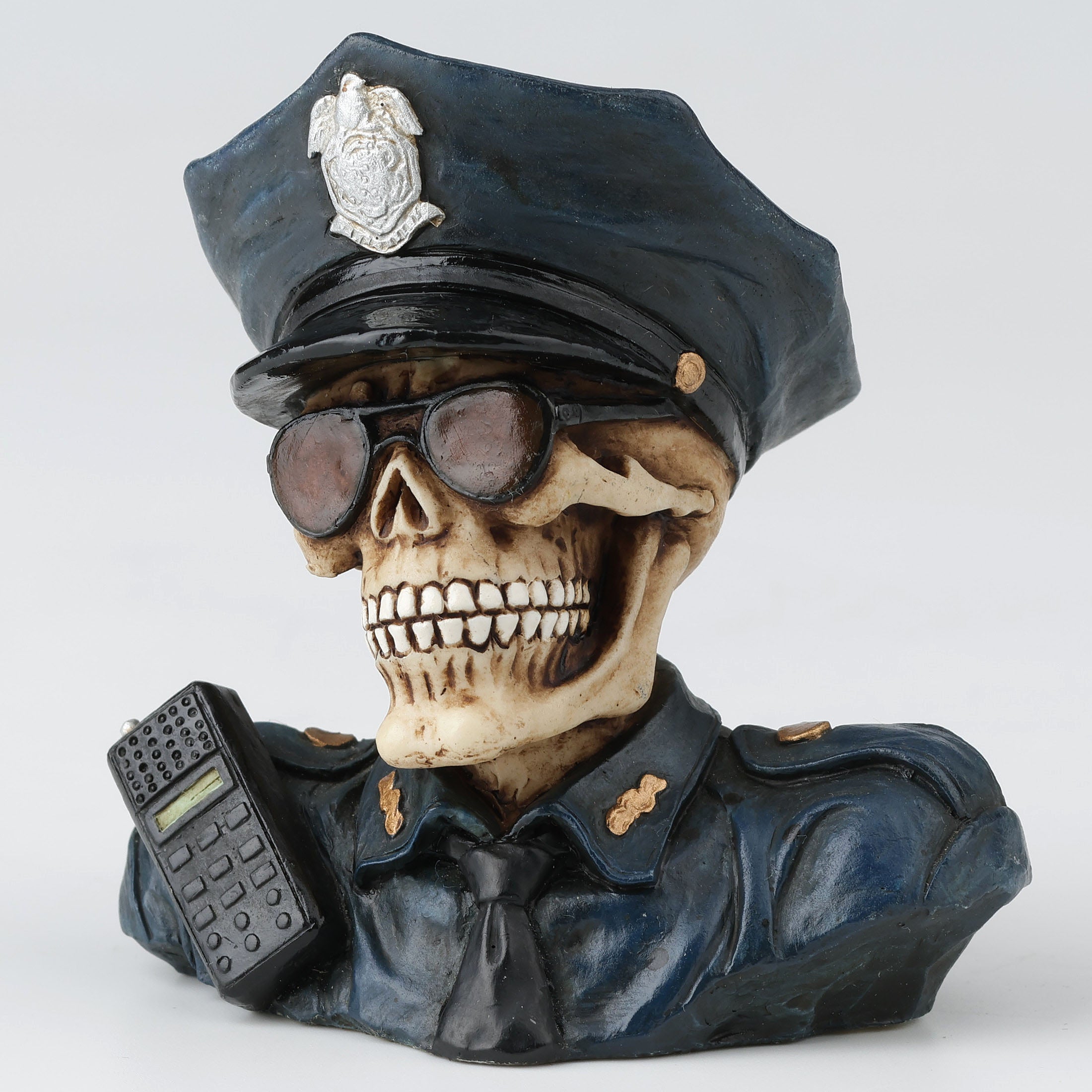 Skeleton Police Half Bust