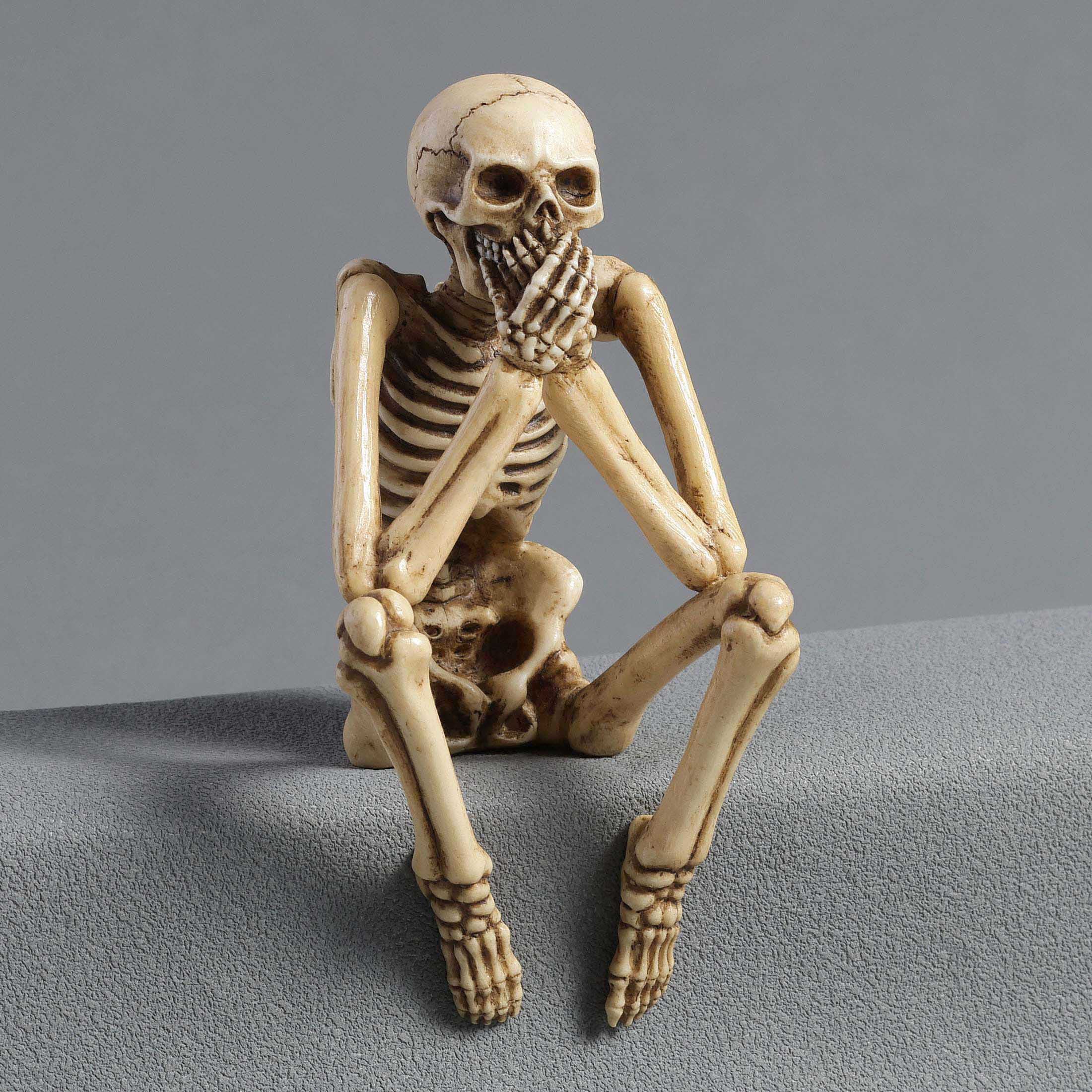 Sitting Skeletons See No Evil Hear No Evil Speak No Evil