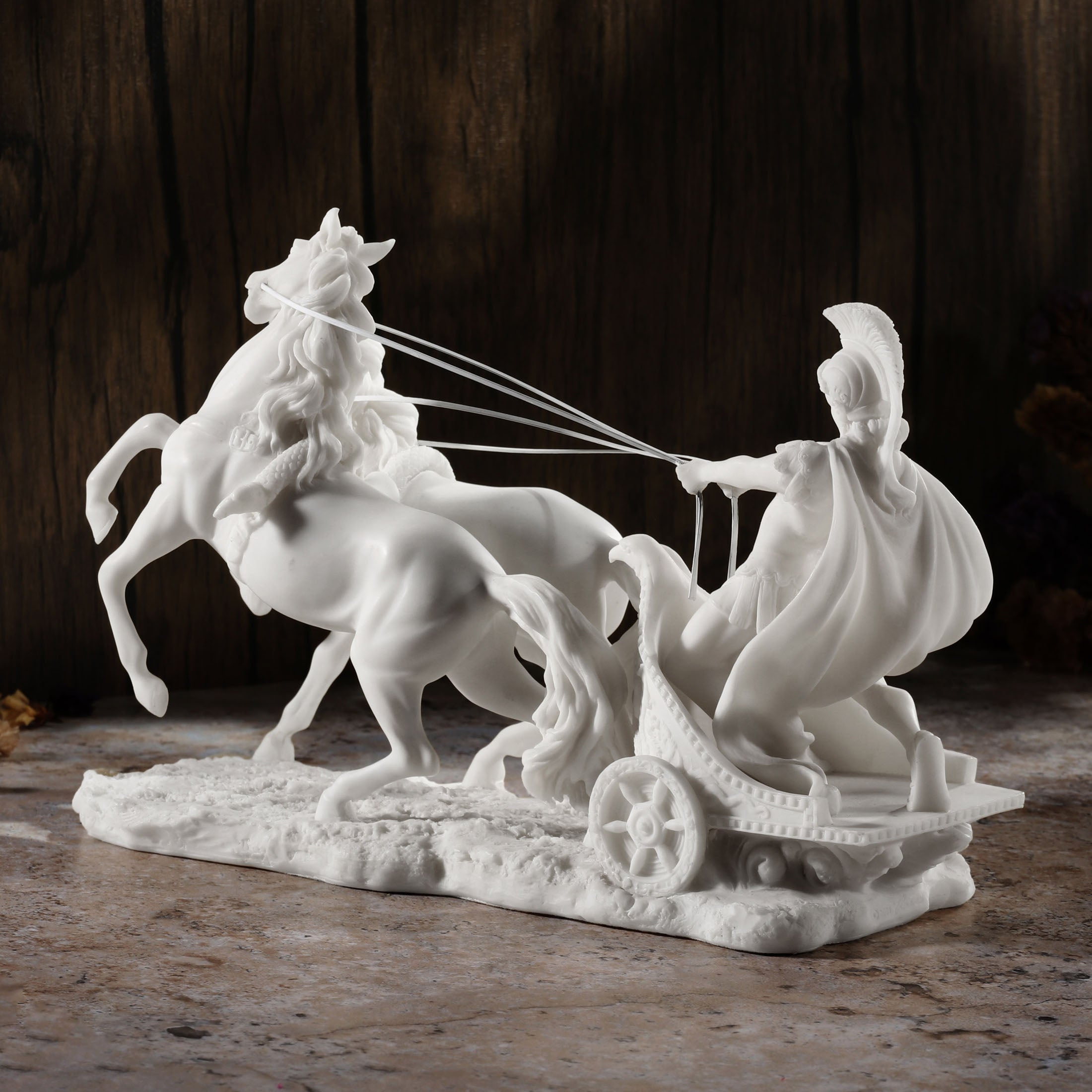 Roman Centurion On Two-Horse Chariot