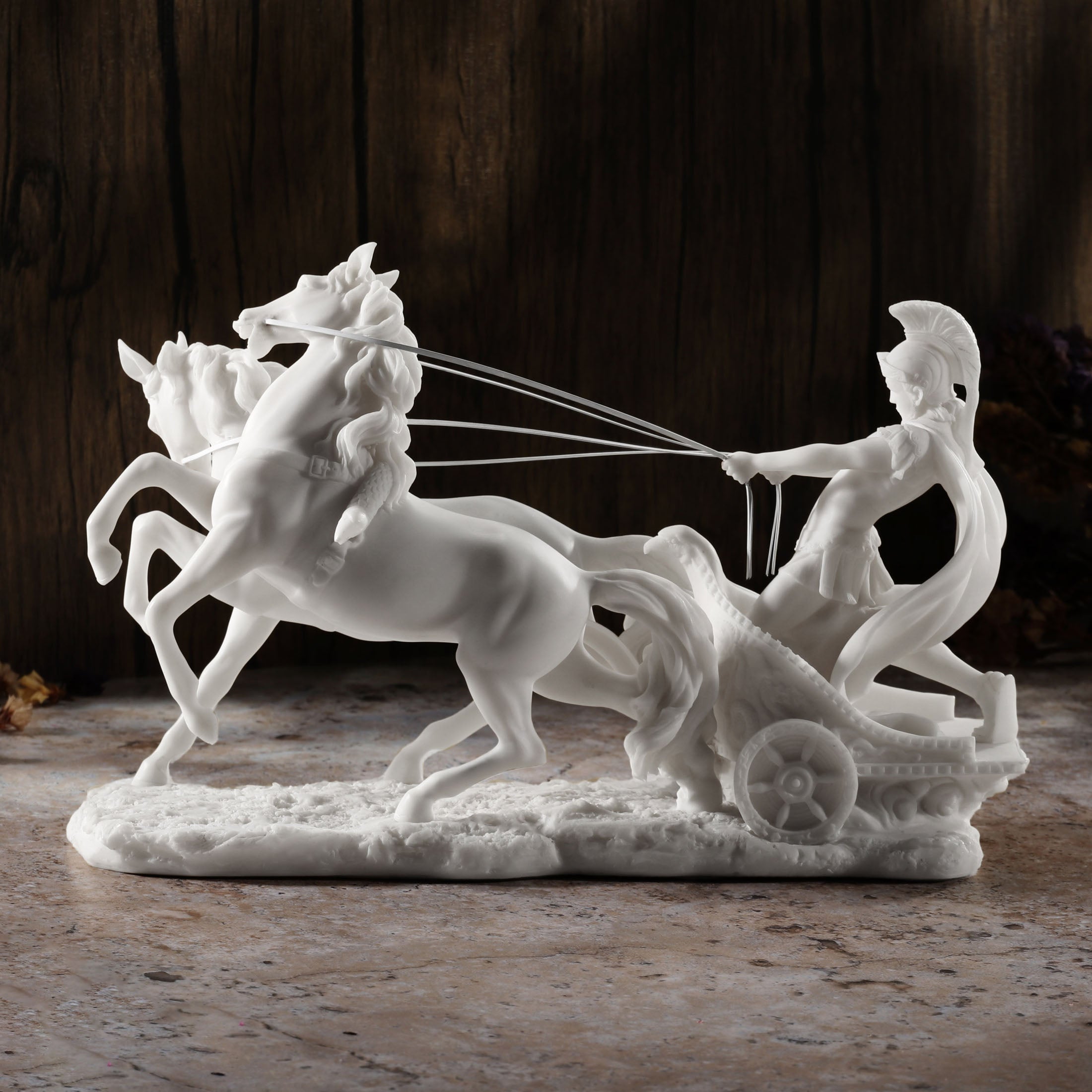Roman Centurion On Two-Horse Chariot
