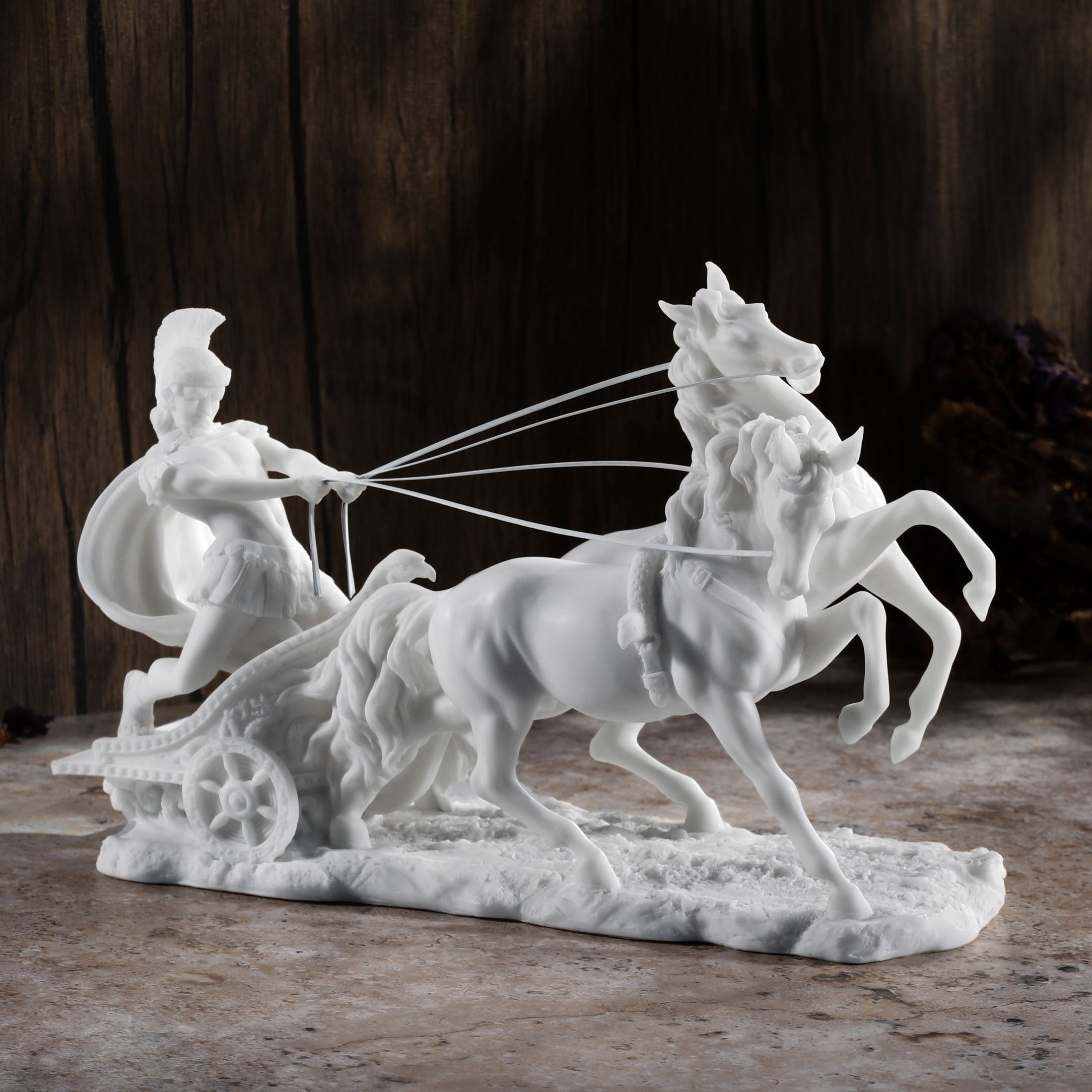 Roman Centurion On Two-Horse Chariot