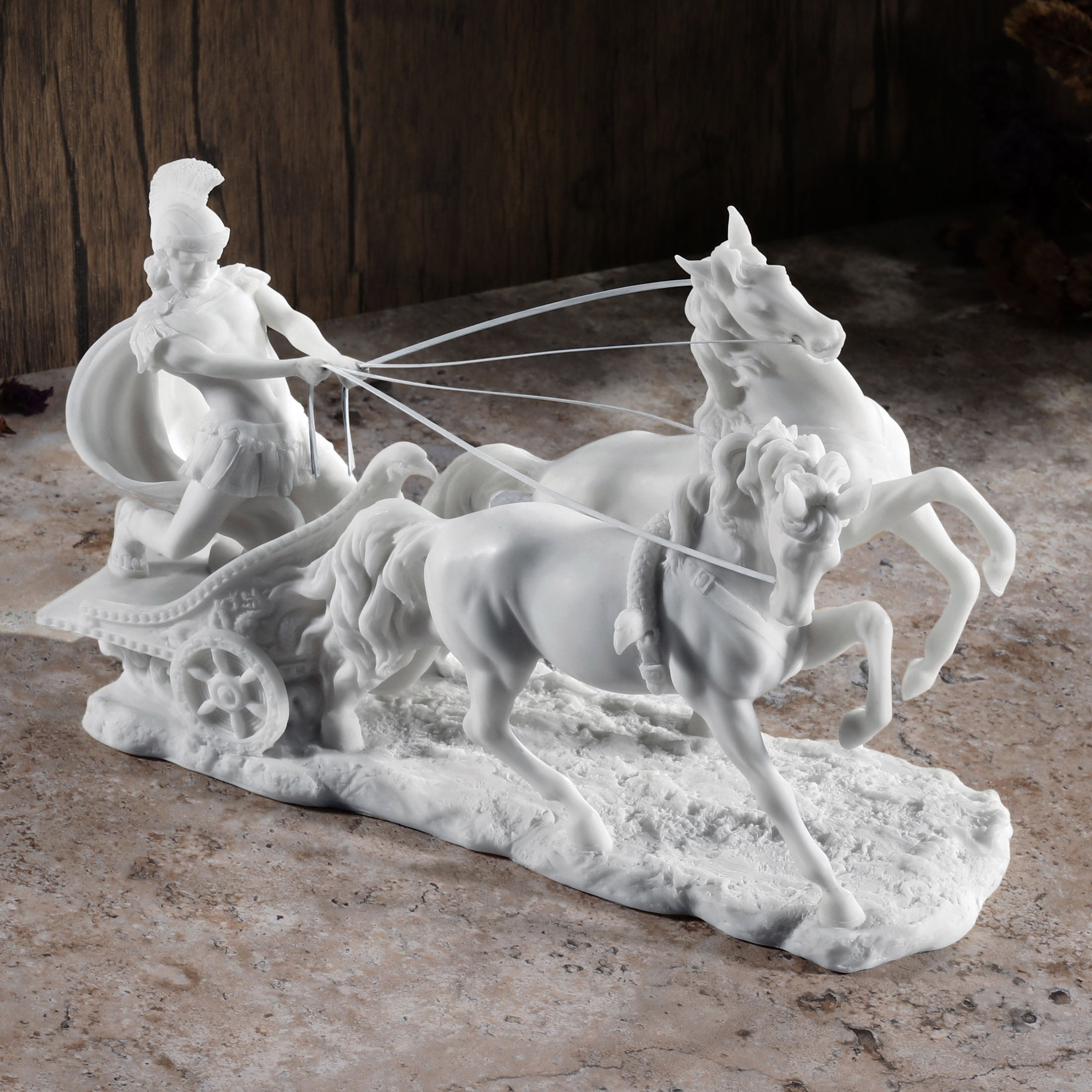 Roman Centurion On Two-Horse Chariot