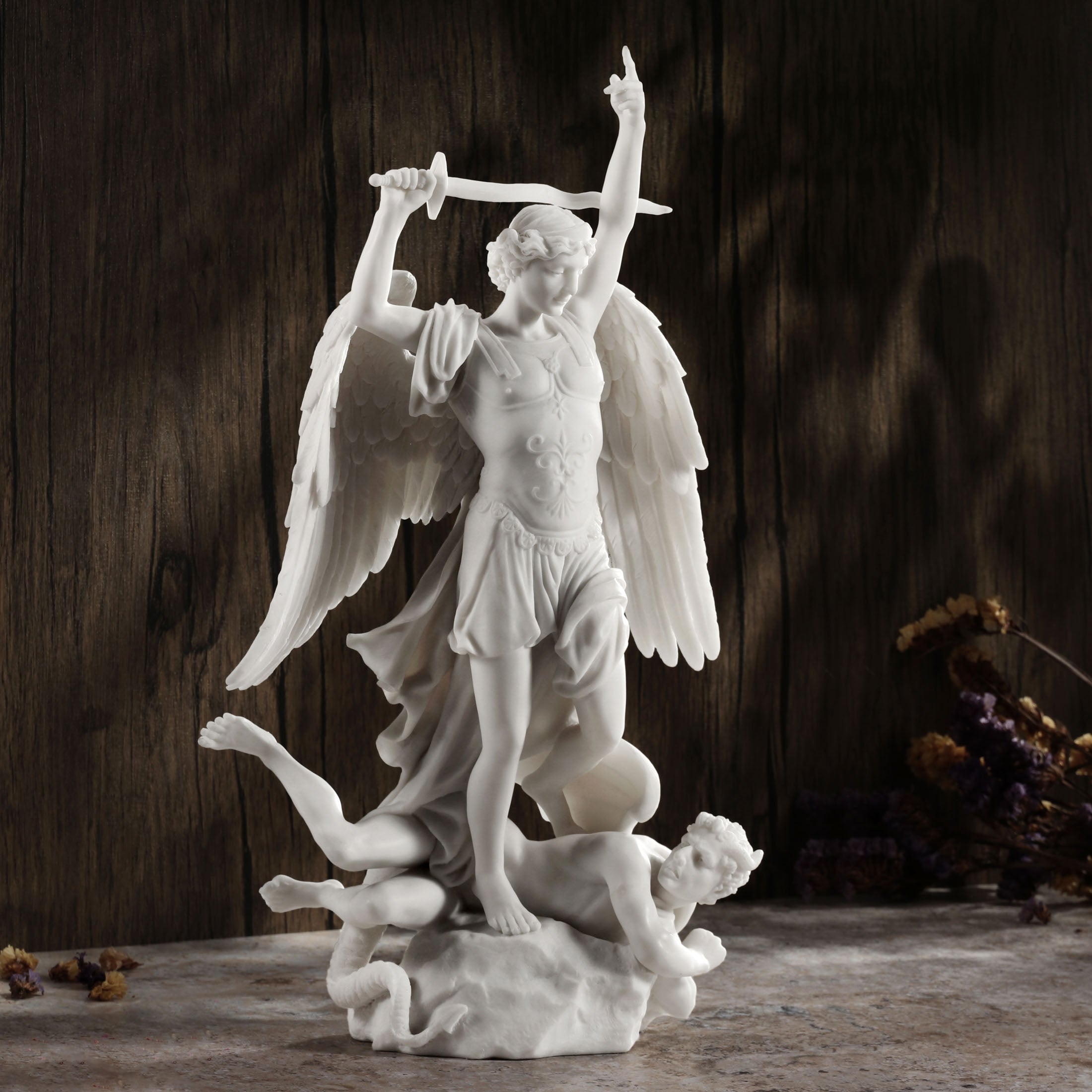 Saint Michael Standing On Demon