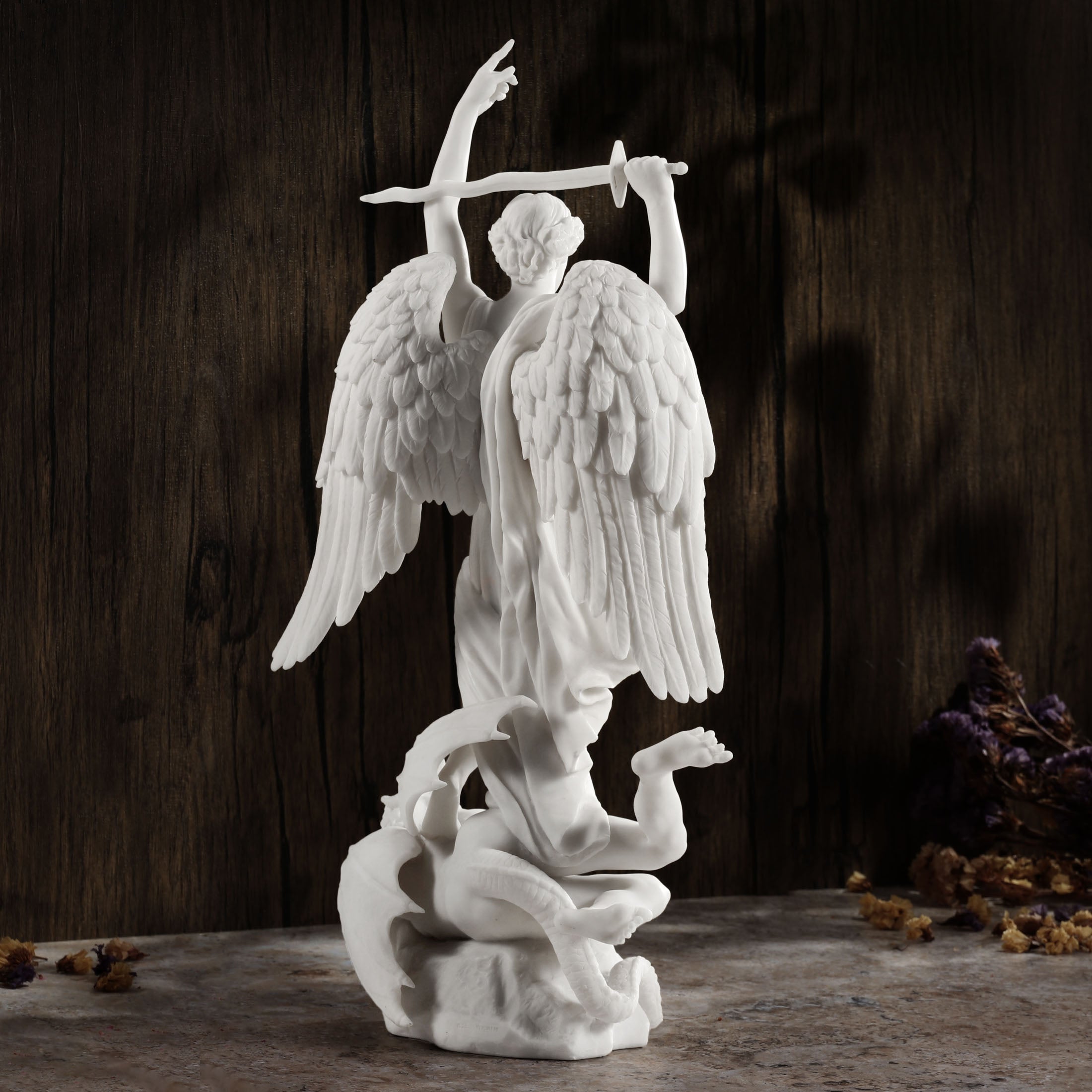 Saint Michael Standing On Demon