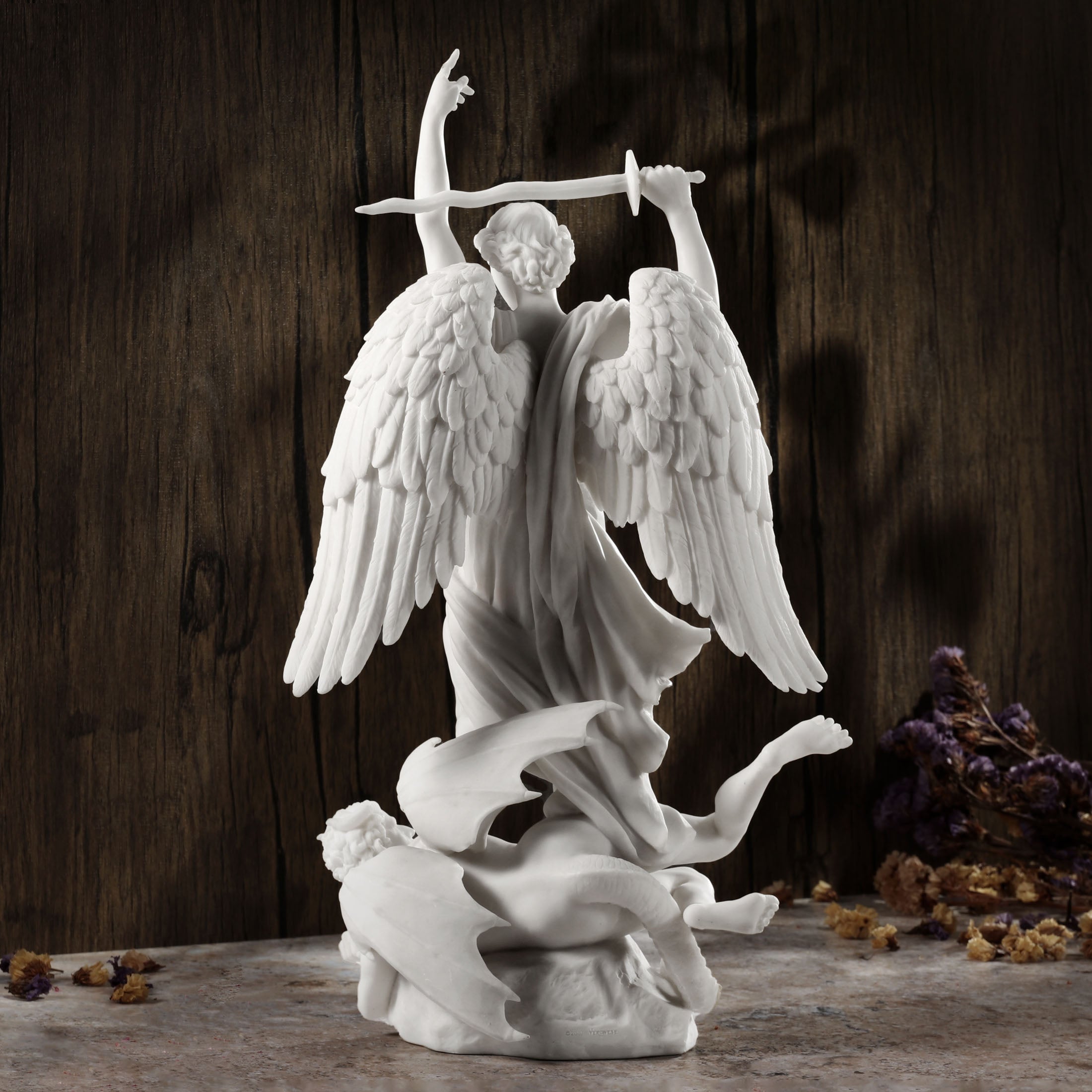 Saint Michael Standing On Demon