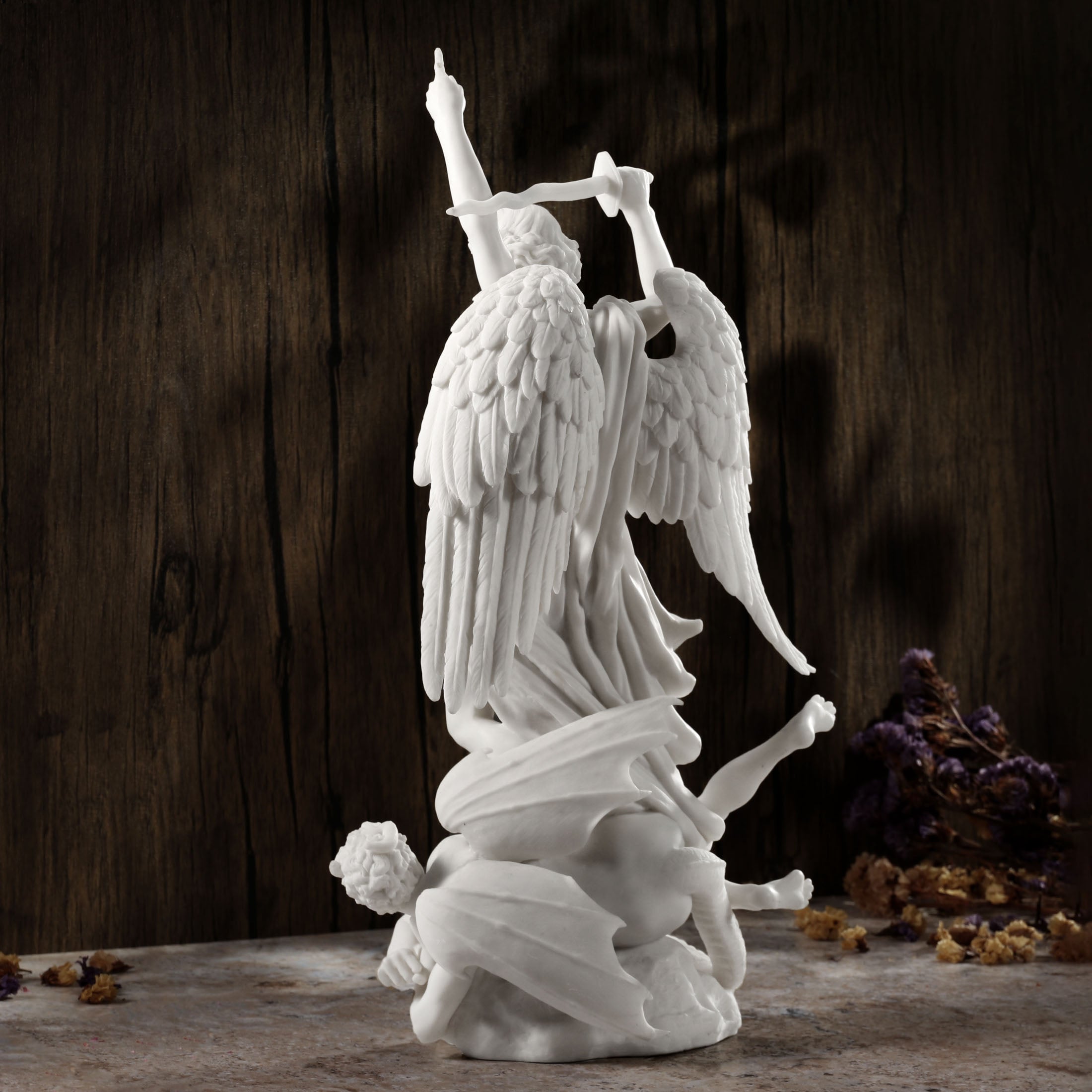 Saint Michael Standing On Demon