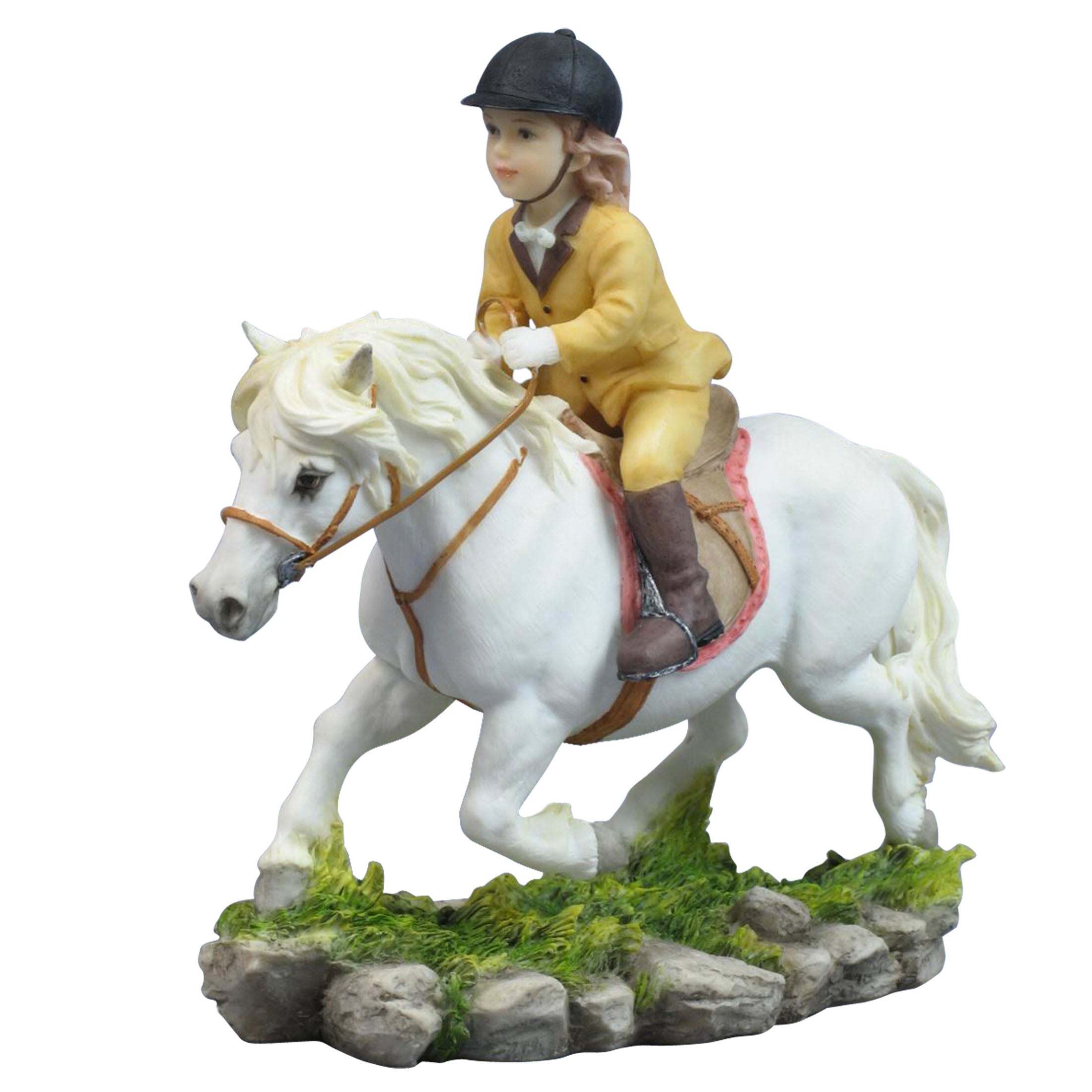 Girl Riding Poney Trotting