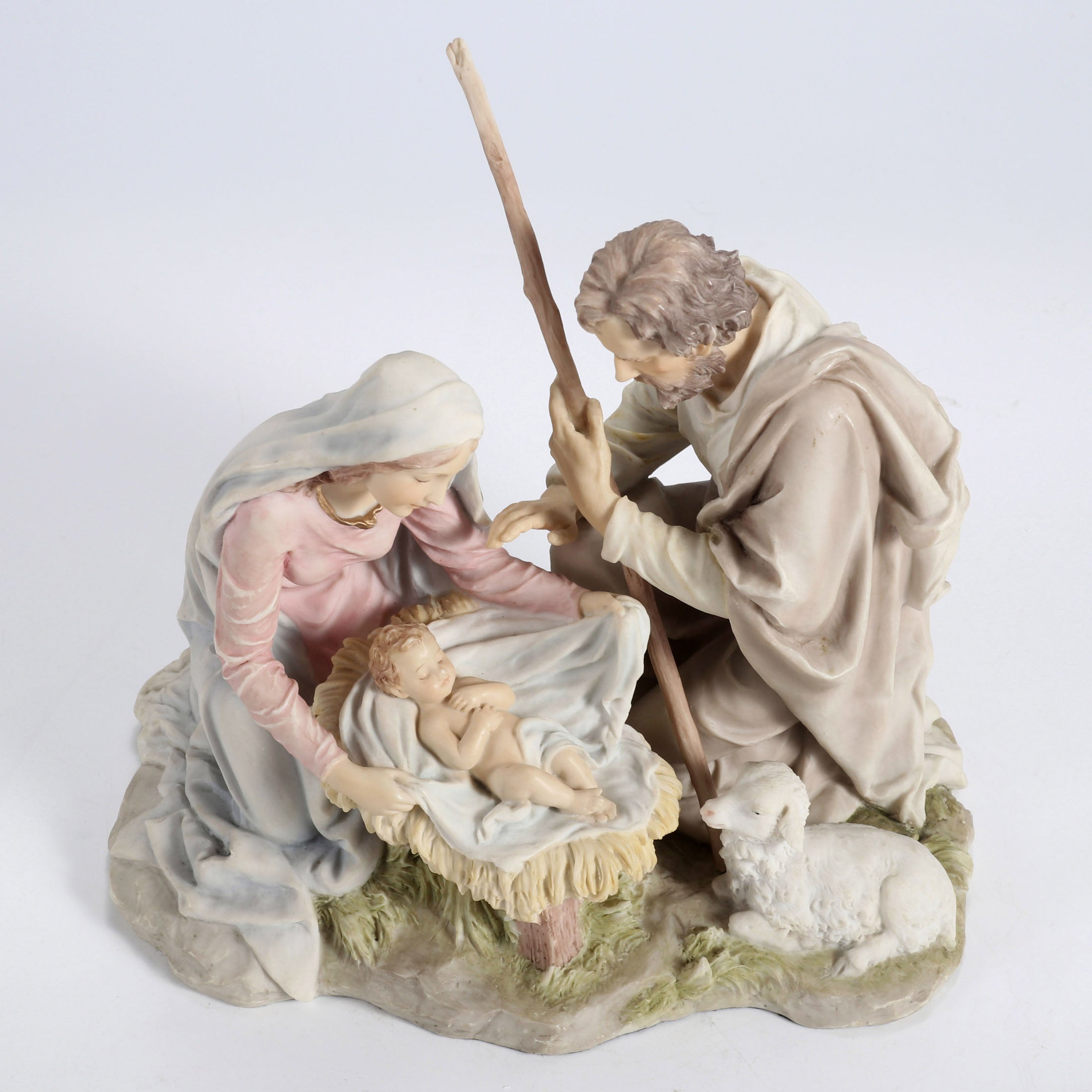 Nativity Baby Jesus, Mary And Joseph (Light Color)