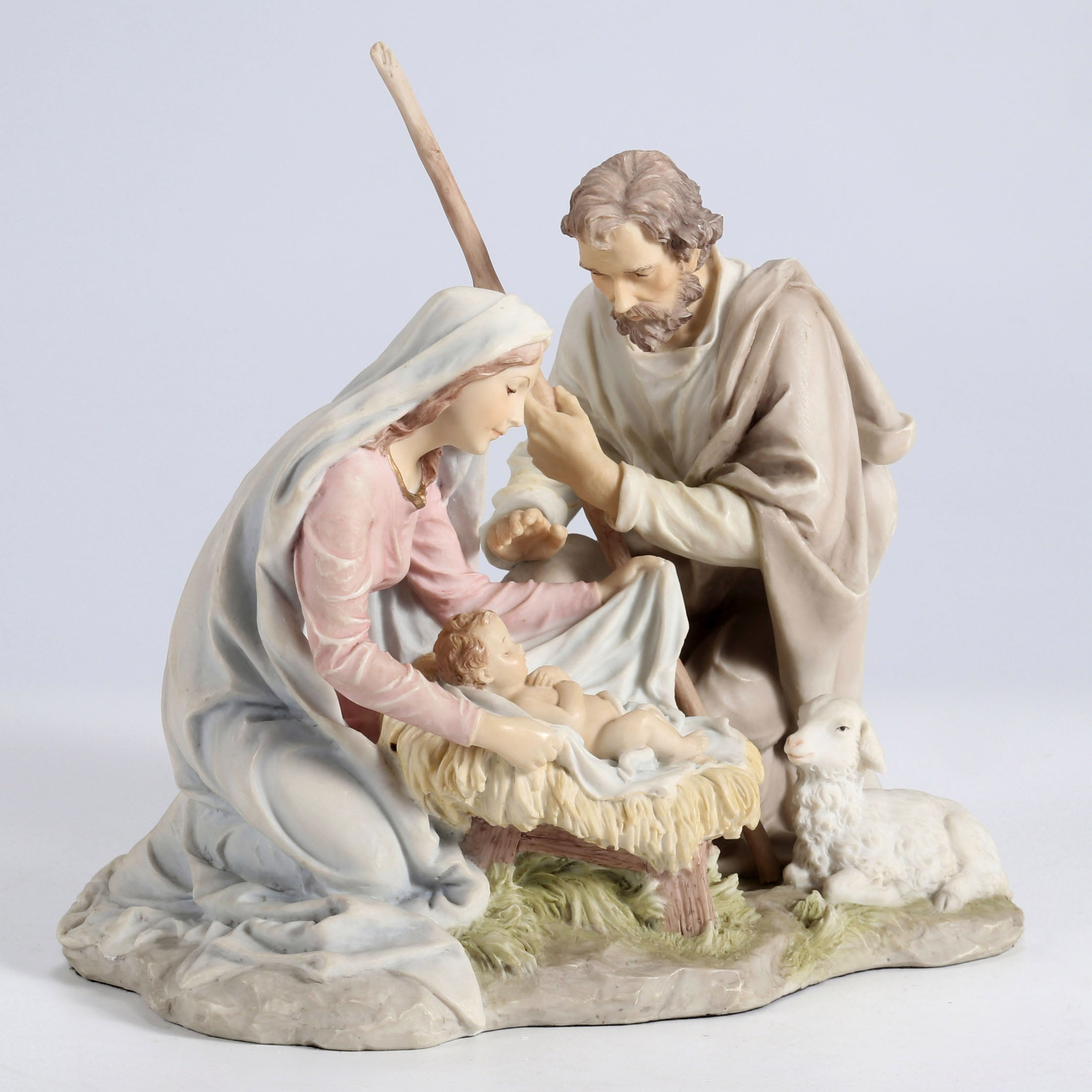 Nativity Baby Jesus, Mary And Joseph (Light Color)