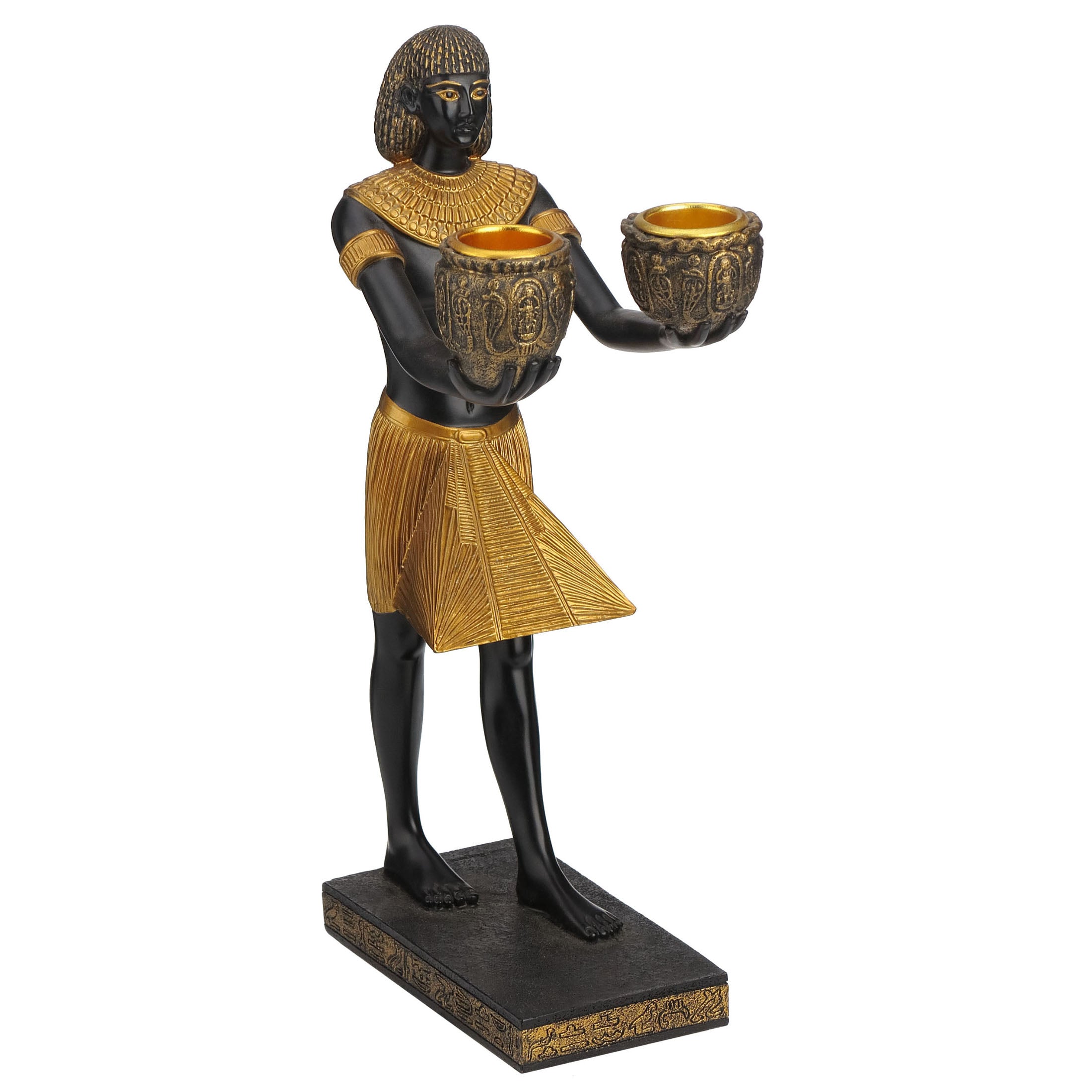 Egyptian Prince Twin Candle Holder