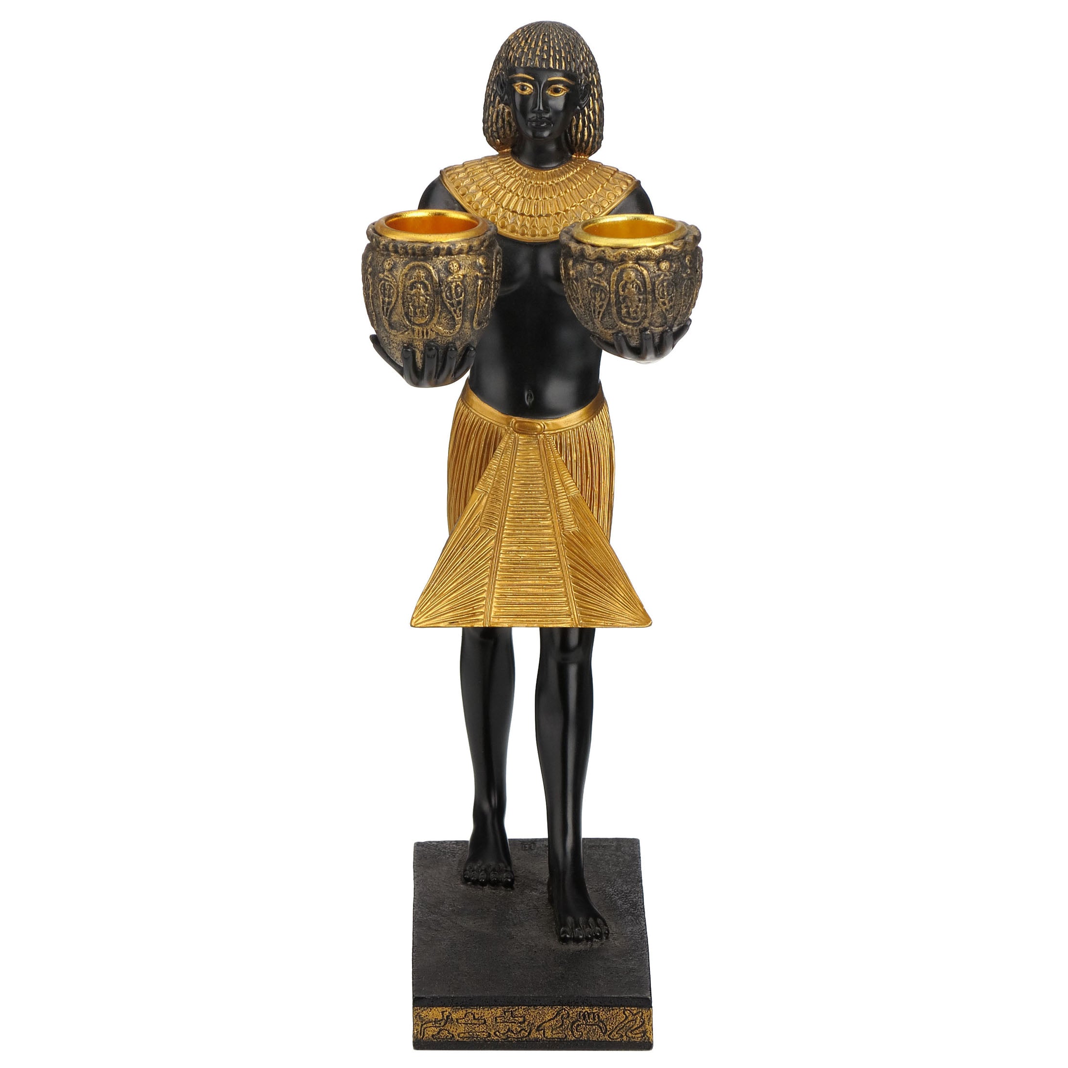Egyptian Prince Twin Candle Holder