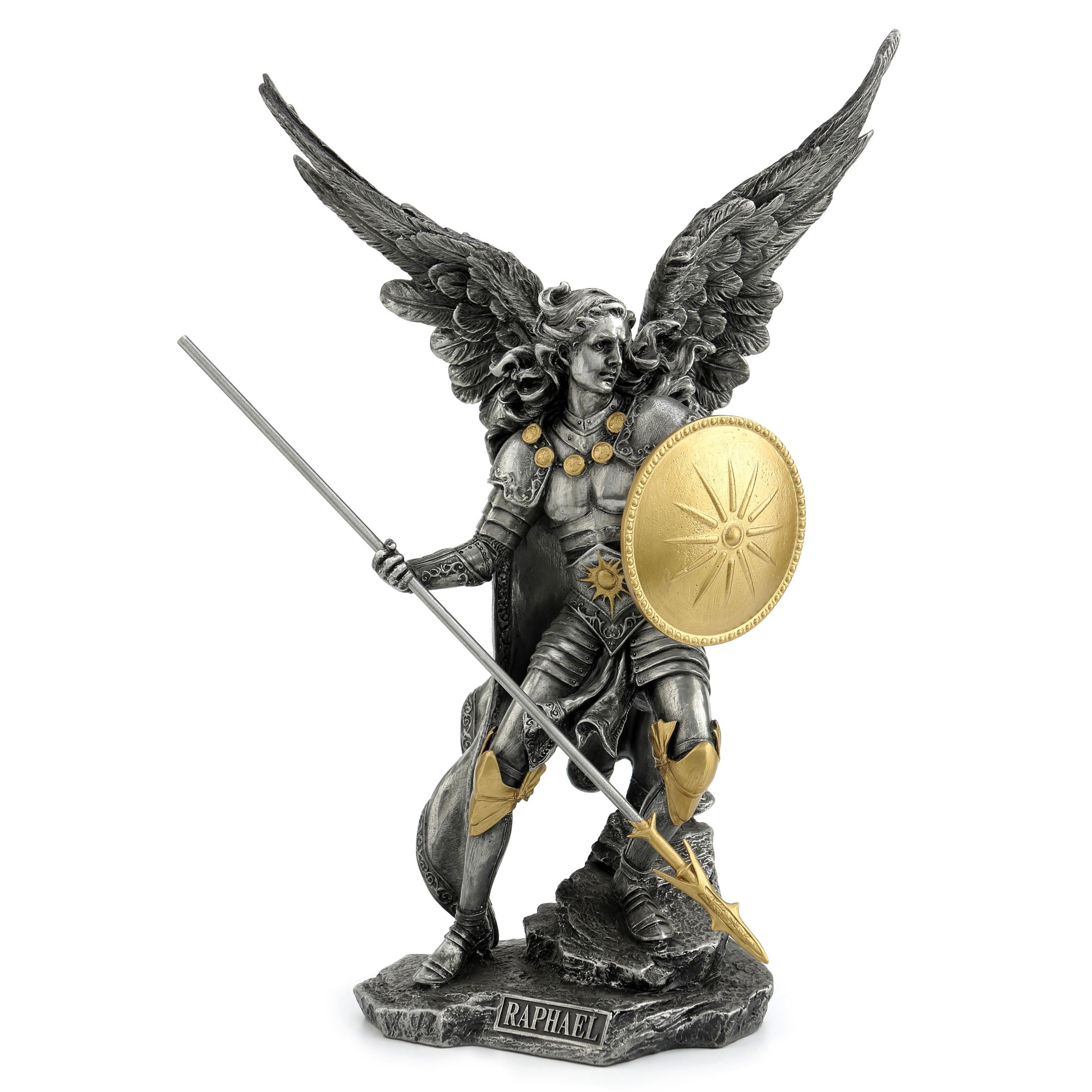 Archangel Raphael (Pewter and Gold)