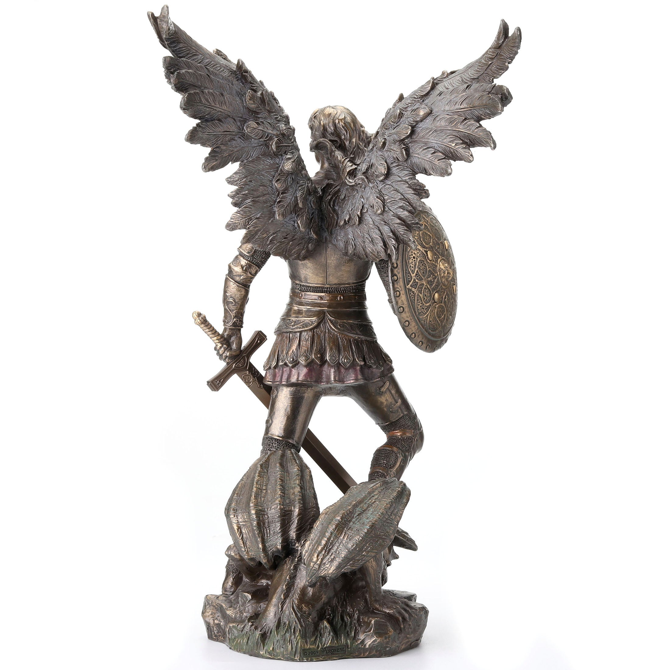 Saint Michael Standing On Demon With Sword And Shield
