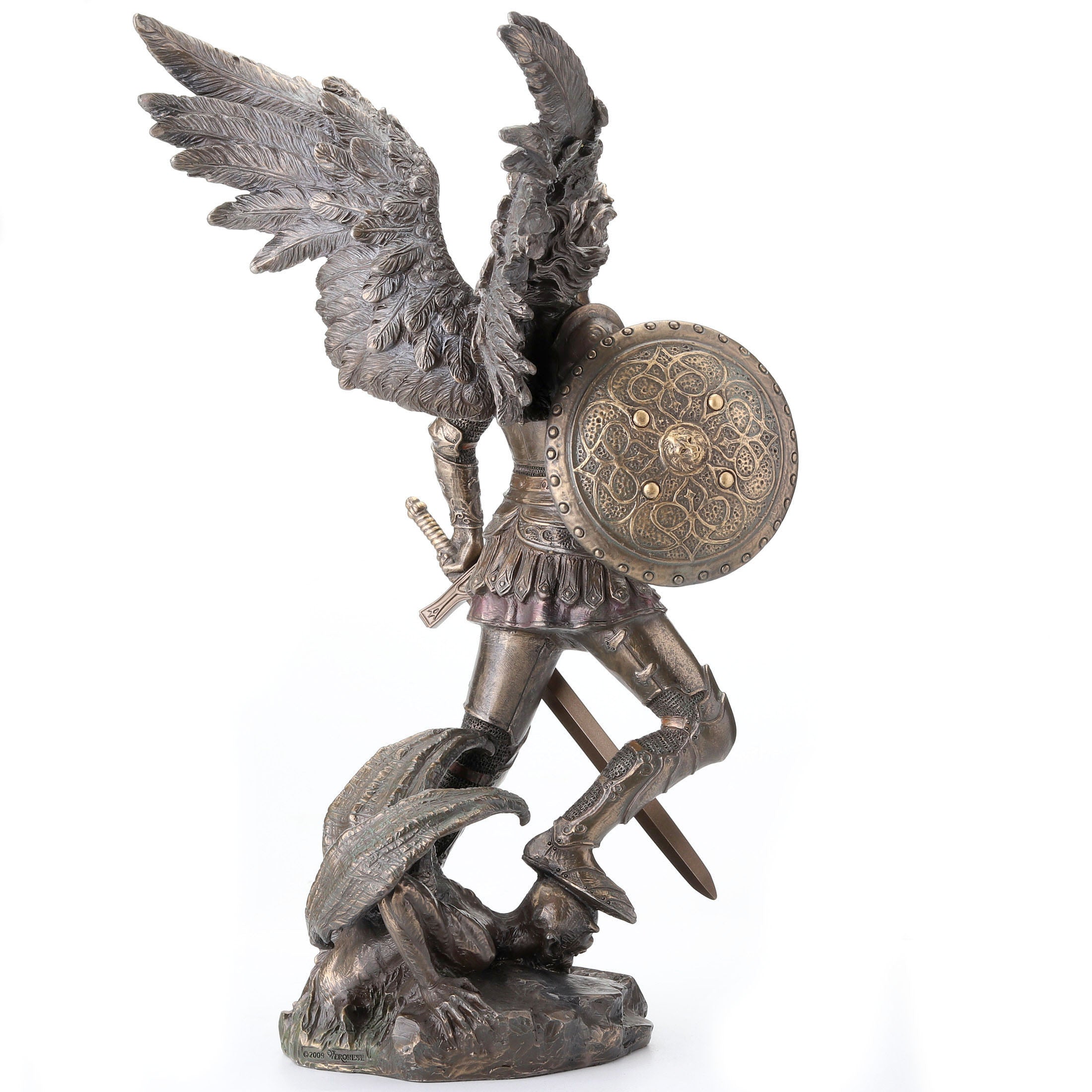 Saint Michael Standing On Demon With Sword And Shield