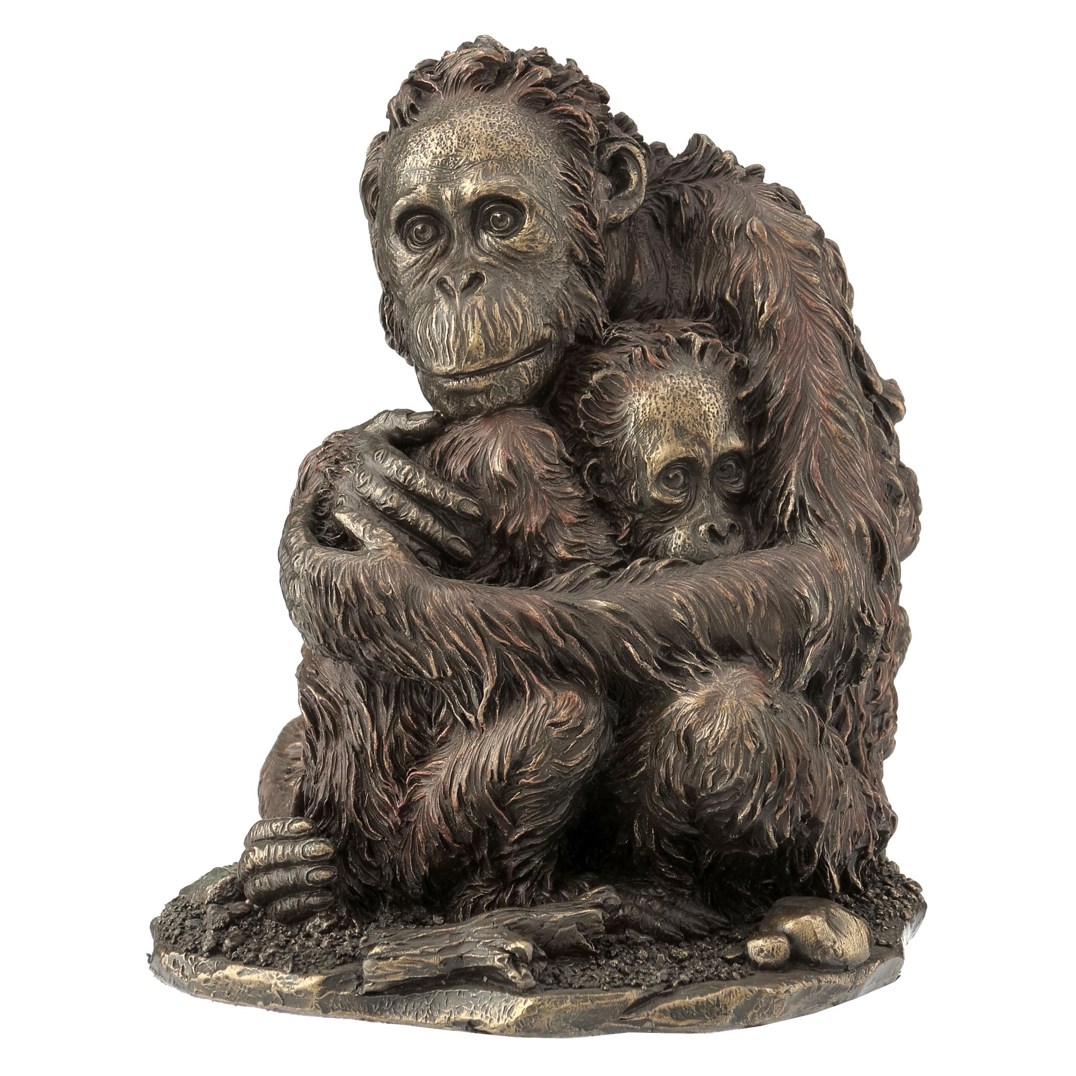 Orangutan With Baby(Bronze)