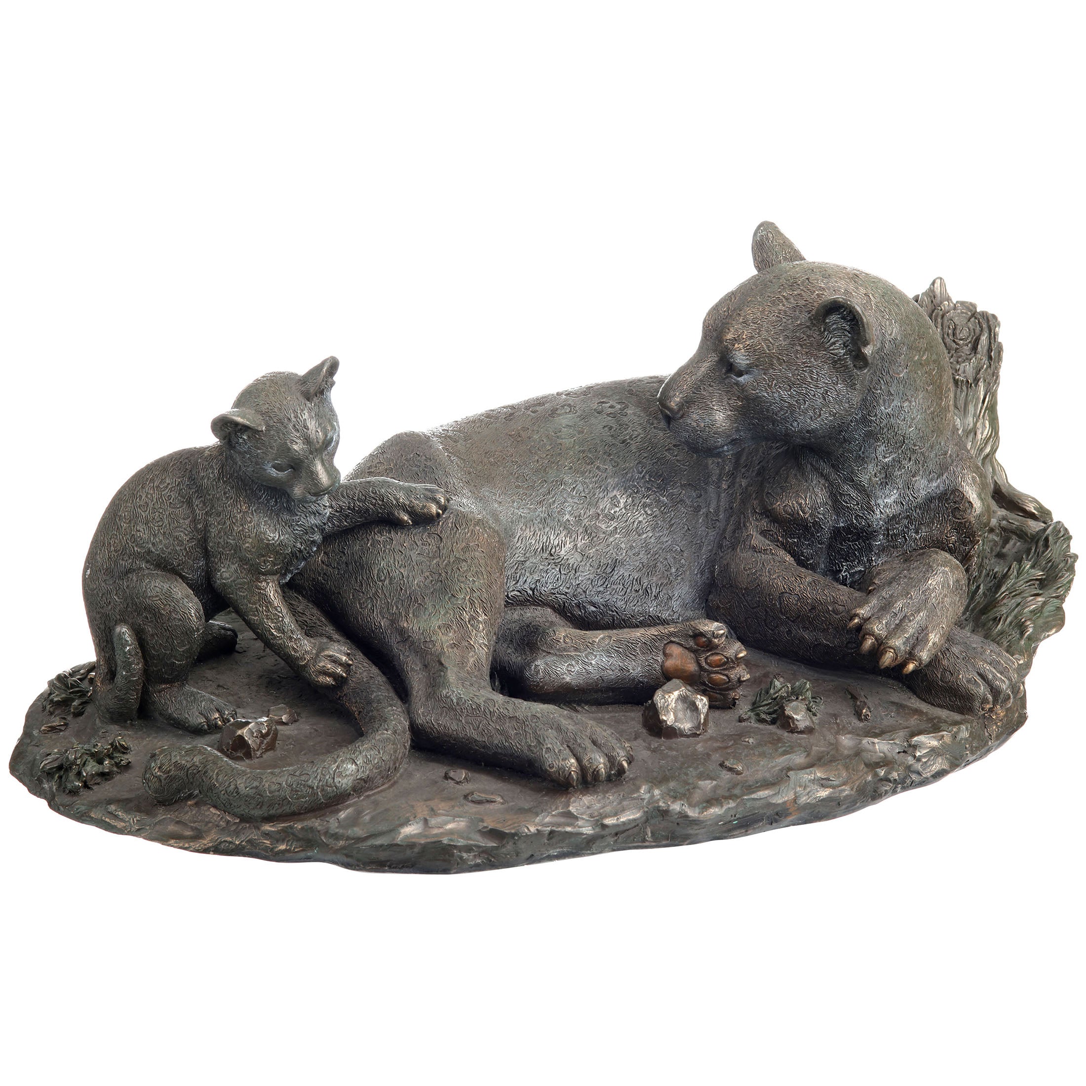 Leopard And Calf (Bronze)