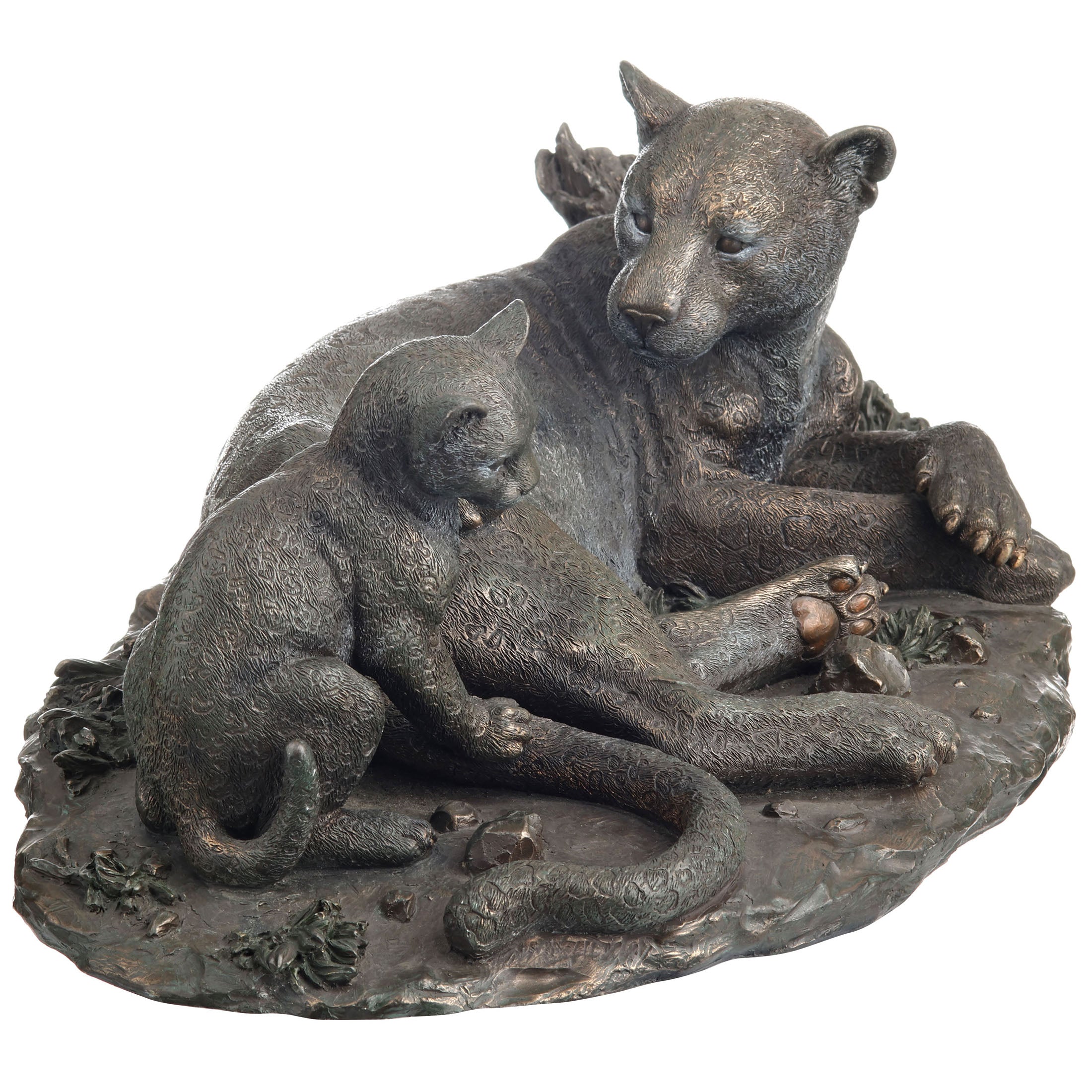 Leopard And Calf (Bronze)