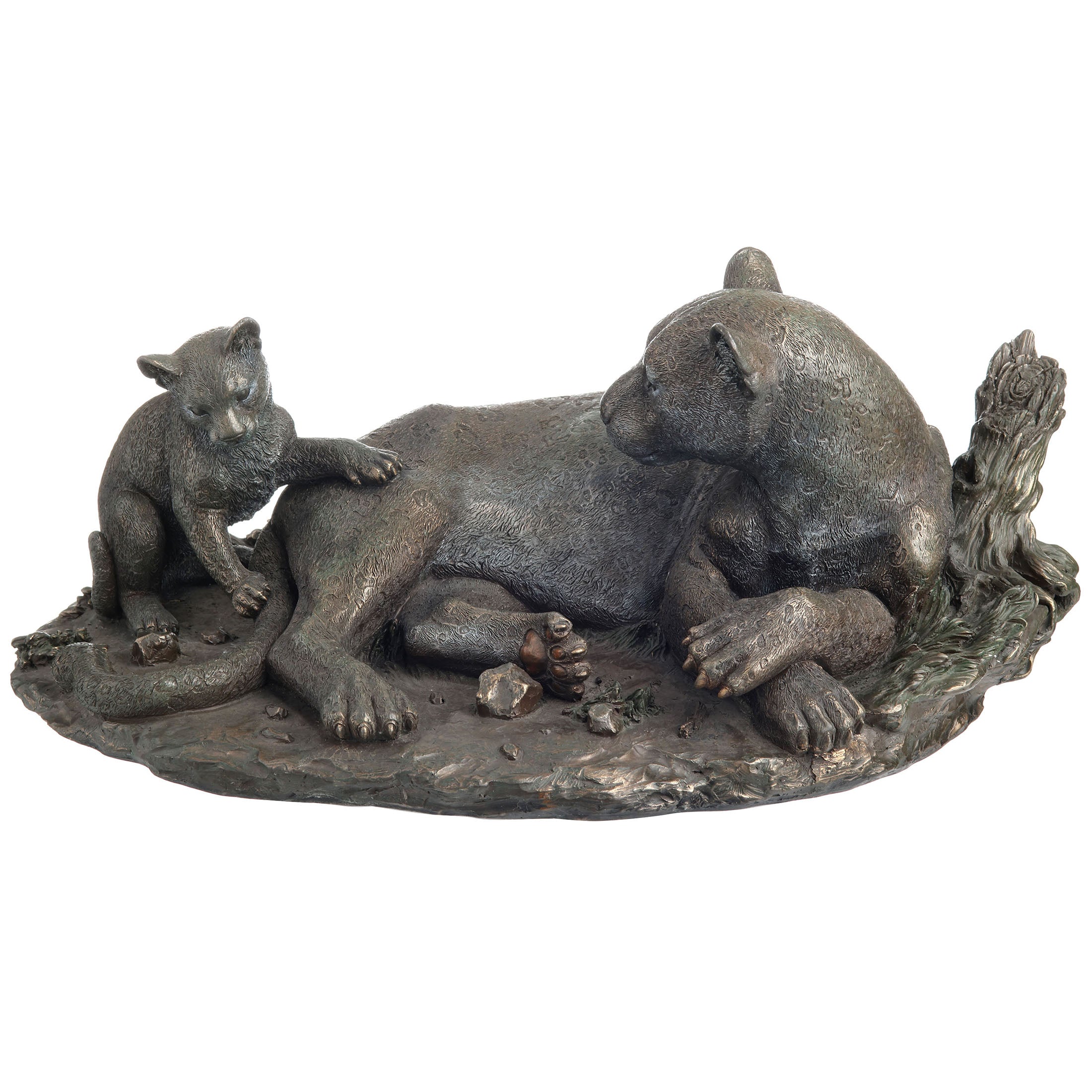 Leopard And Calf (Bronze)